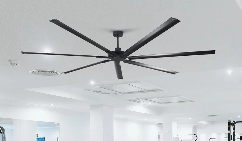 How to Install a Large Black Ceiling Fan on a Sloped