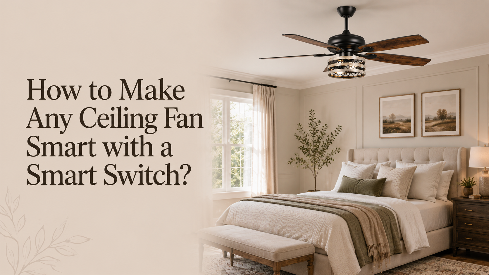 How to Make Any Ceiling Fan Smart with a Smart Switch?