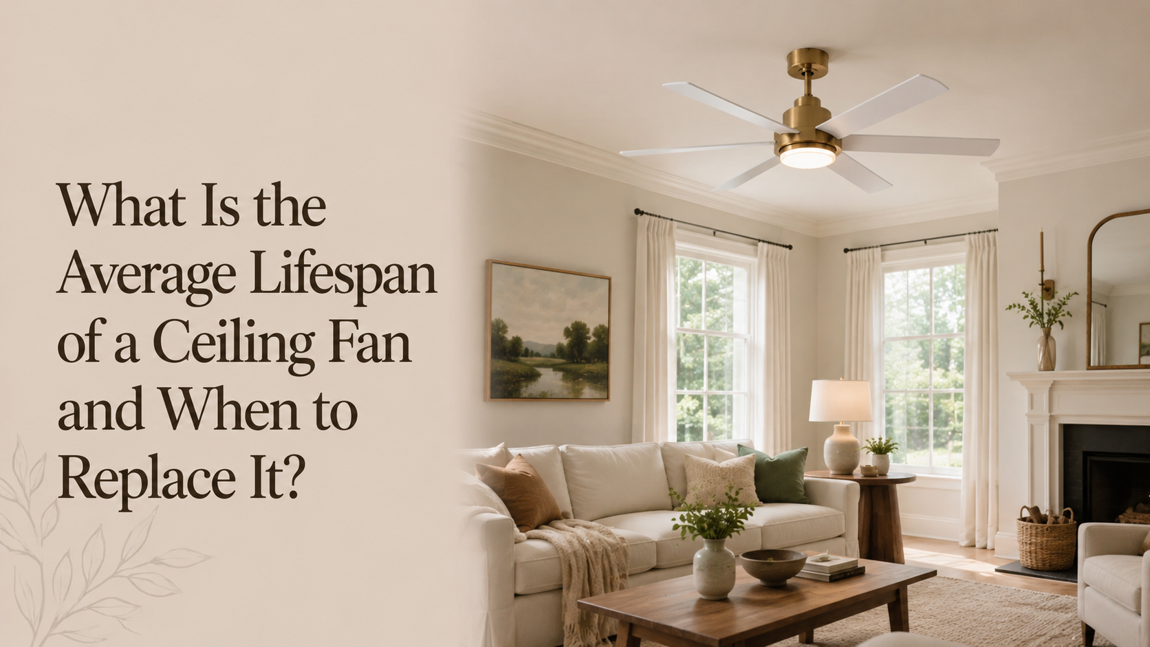 What Is the Average Lifespan of a Ceiling Fan and When to Replace It?