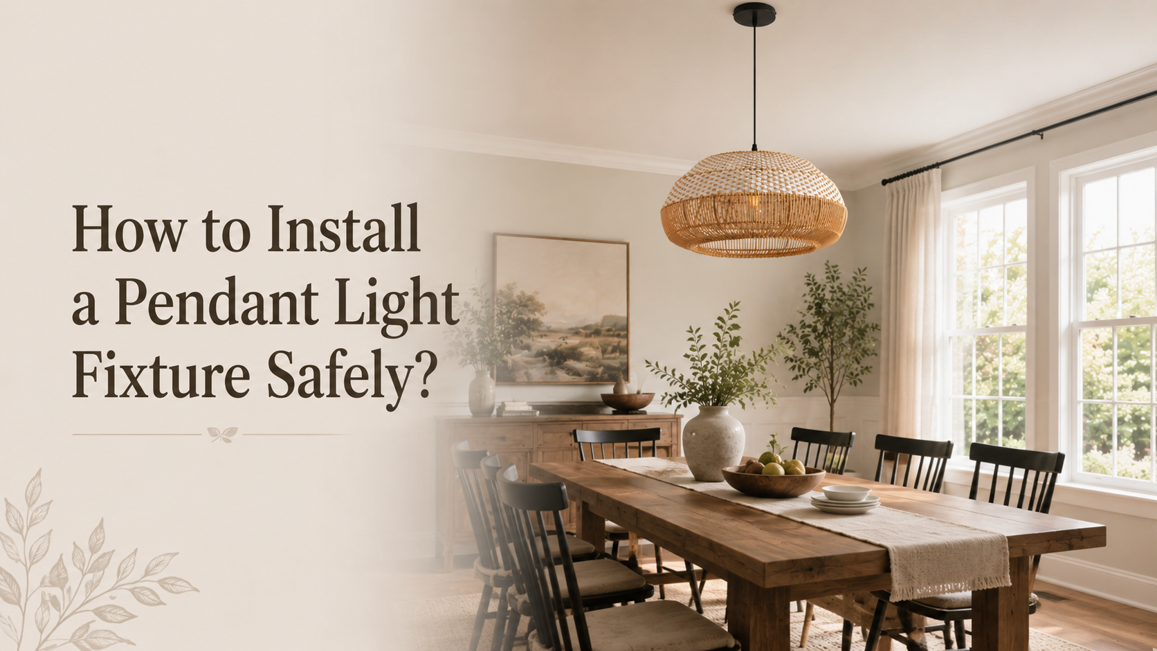 How to Install a Pendant Light Fixture Safely? -Parrot Uncle