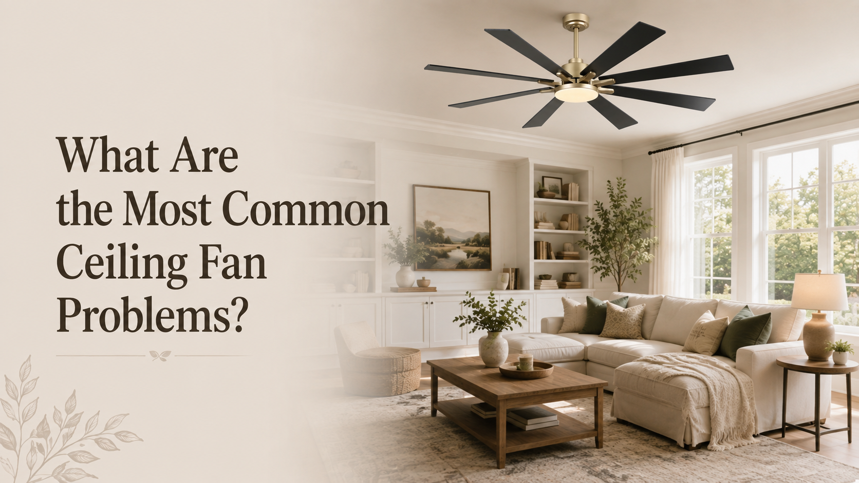 What Are the Most Common Ceiling Fan Problems?