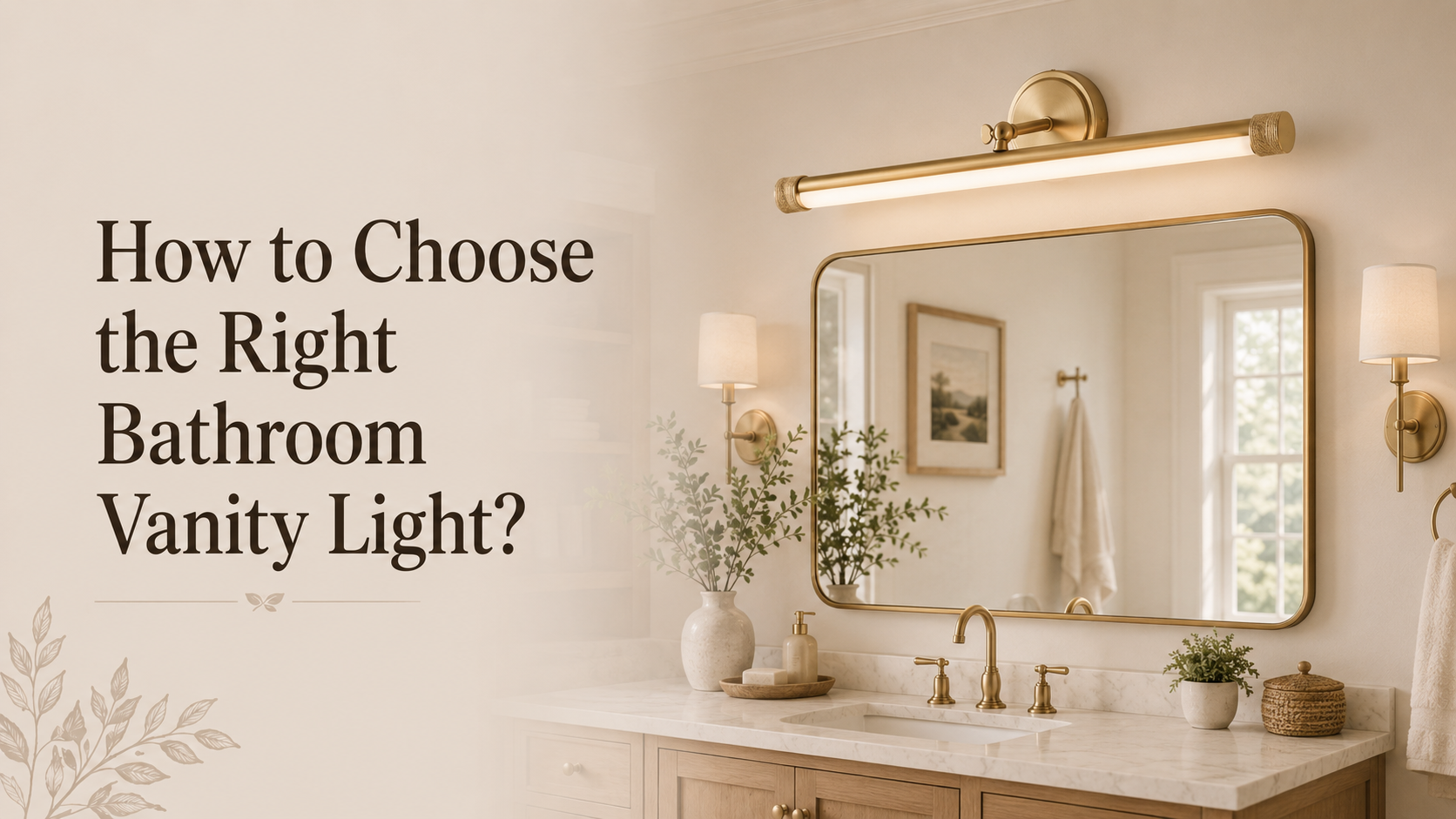 How to Choose the Right Bathroom Vanity Light?
