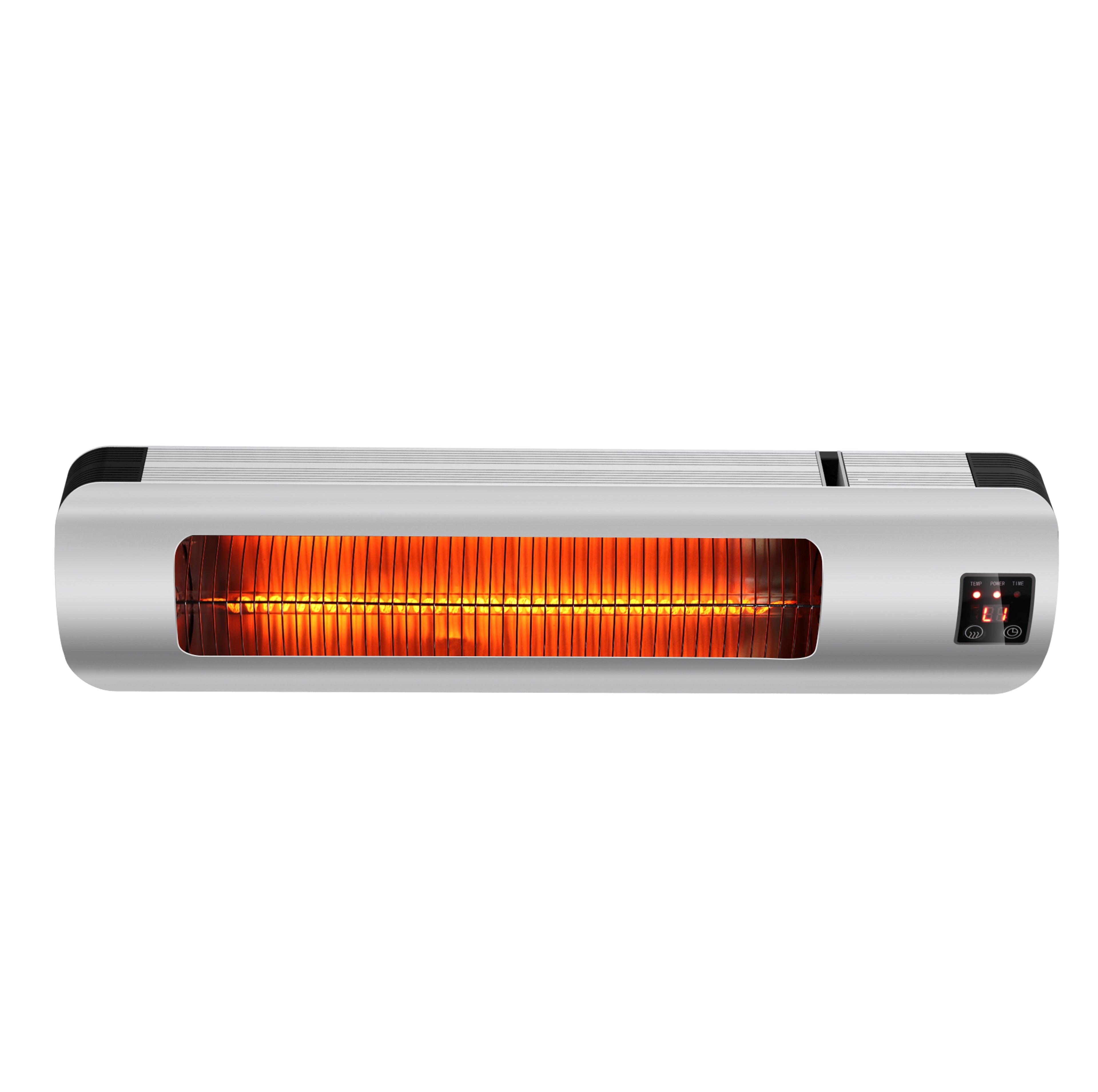 Electric Patio Heater LED Display 12H Timer Wall-mounted or Free-stand Using for Patio or Home Use