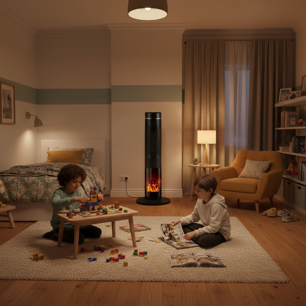 1500W Electric Space Heaters with Digital LED Display Remote Control