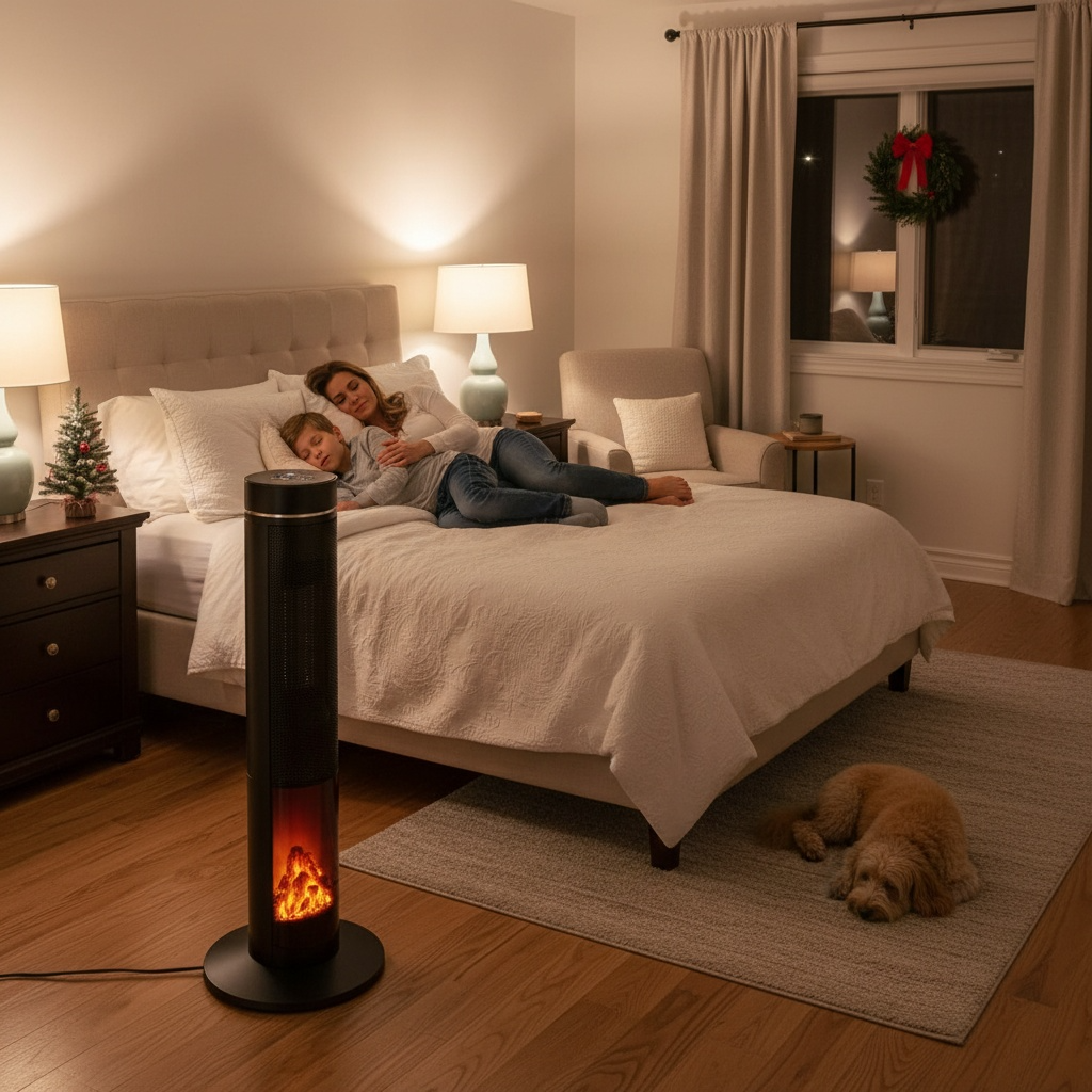 1500W Electric Space Heaters with Digital LED Display Remote Control