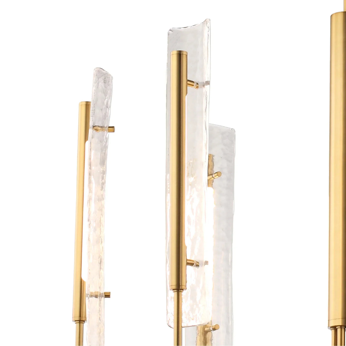 Perimost 34 Inch Faithe 6-Light Golden Luxury Chandelier
