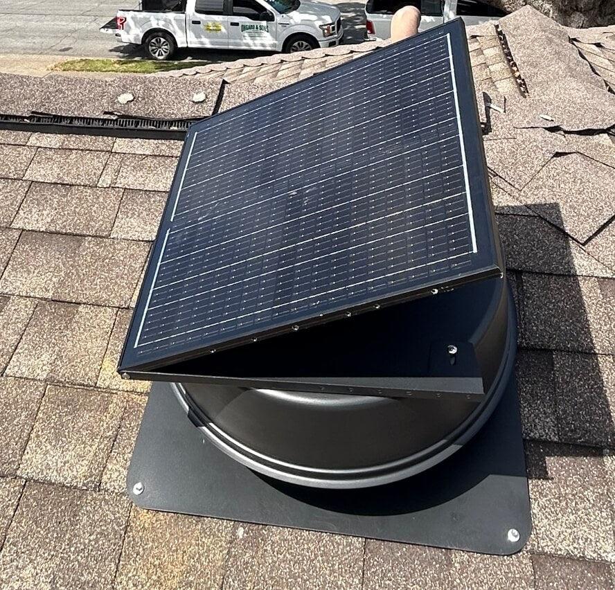 42W 12" Solar Attic Fan with Smart Power Adapter+Remote