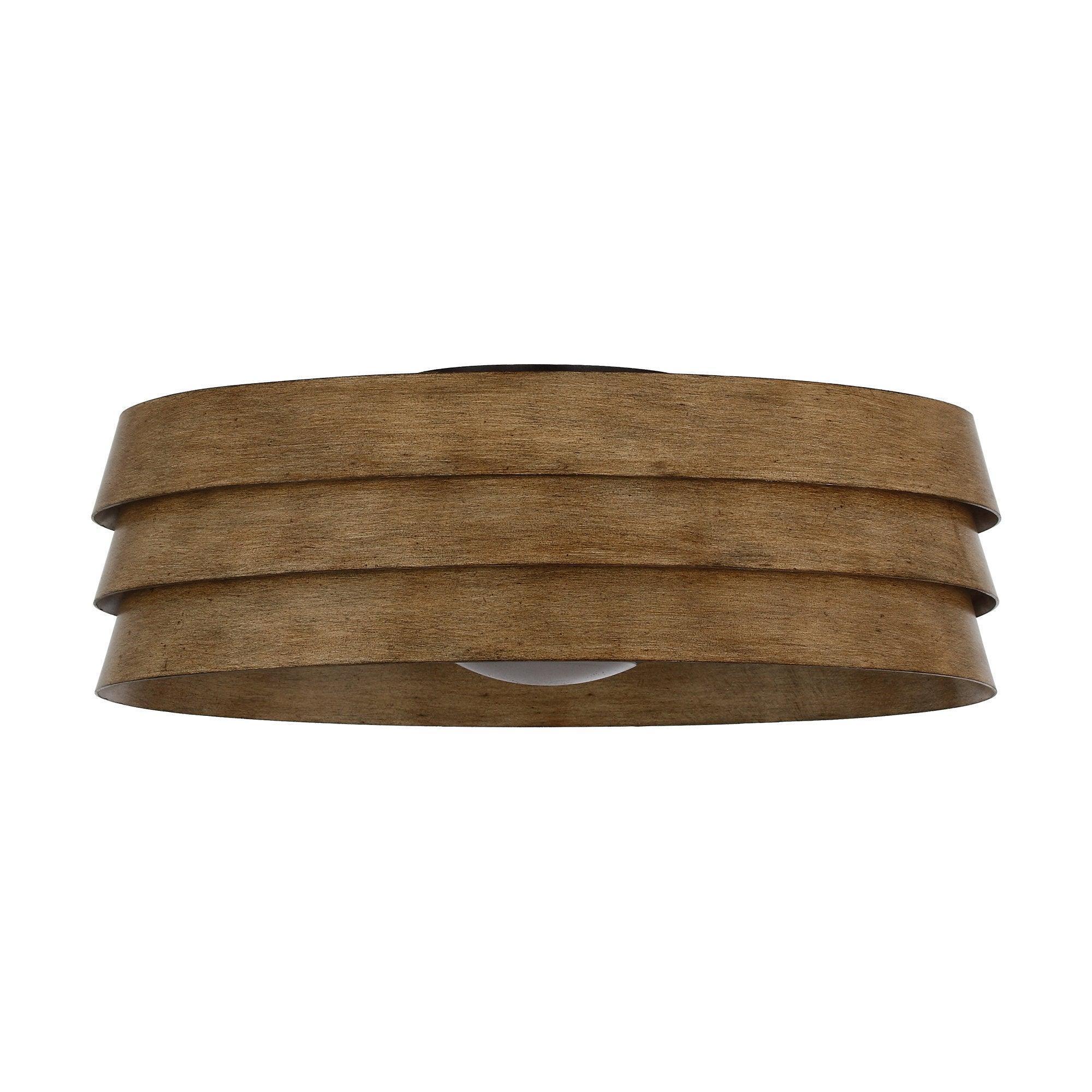 22" Farmhouse Flush Mount Reversible Ceiling Fan with LED Lighting and Remote Control - ParrotUncle