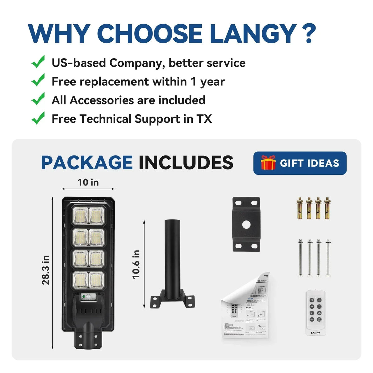 200W All in one solar Parking Lot Lights -25,000 lumens
