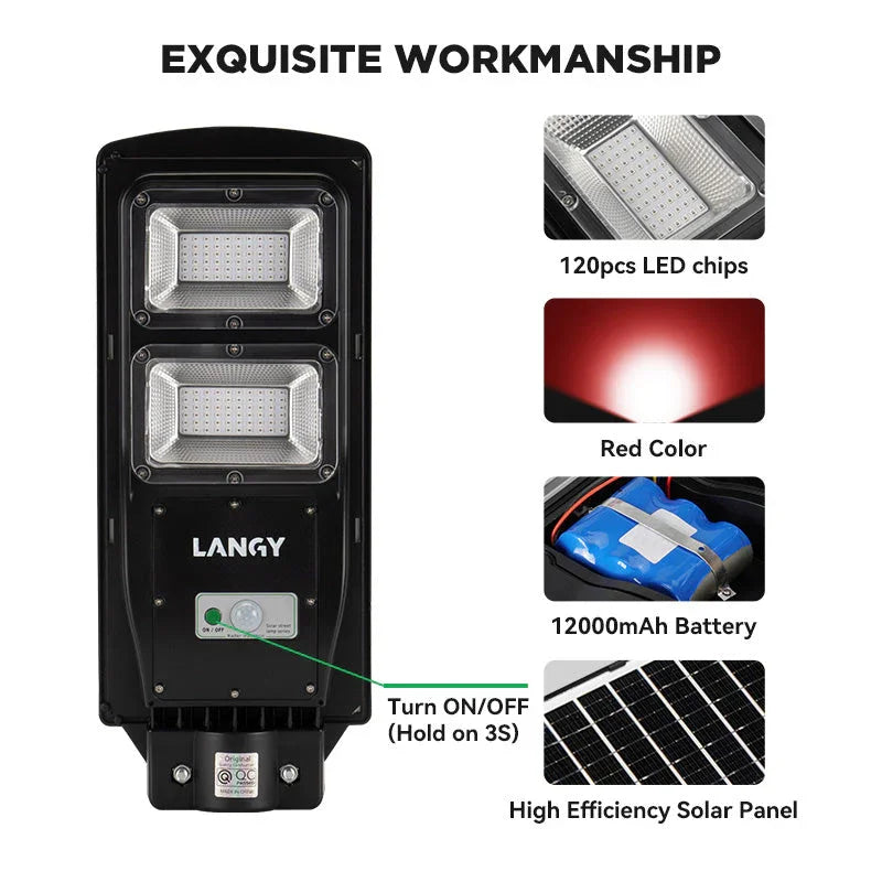 Solar Red Light for Hunting Hogs Deers