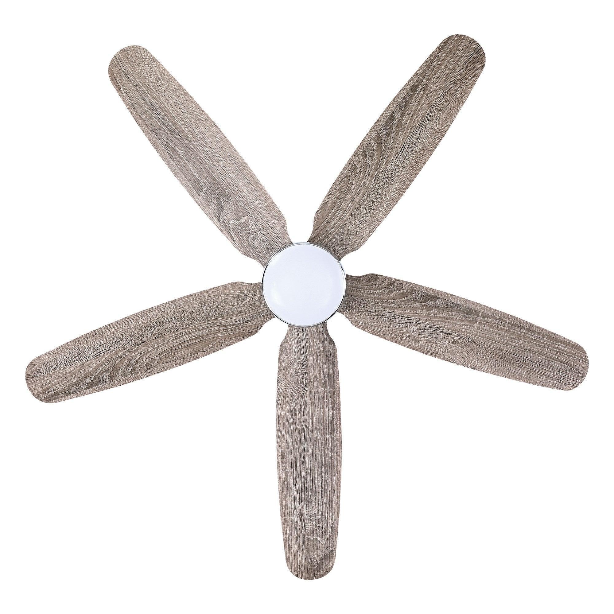 52" Dicken Modern Downrod Mount Reversible Crystal Ceiling Fan with Lighting and Remote Control - ParrotUncle
