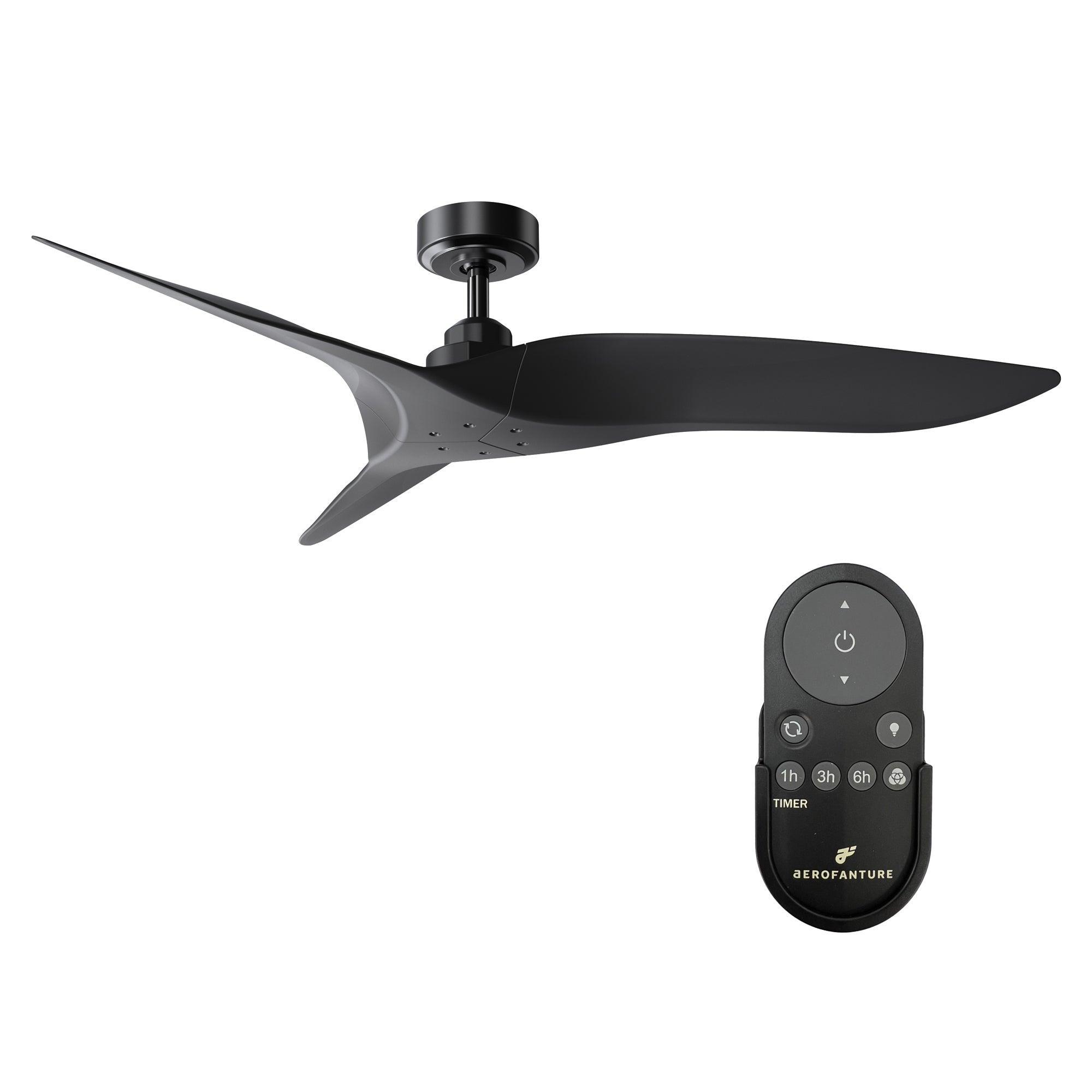 52" Punjab Industrial DC Motor Downrod Mount Reversible Ceiling Fan with Remote Control - ParrotUncle