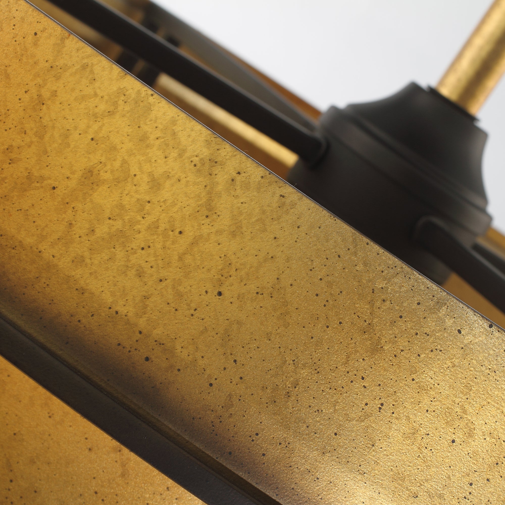 Perimost 32 Inch Eartha Antique Bronze Downrod Mount Luxury Fandelier with Light and Remote Control