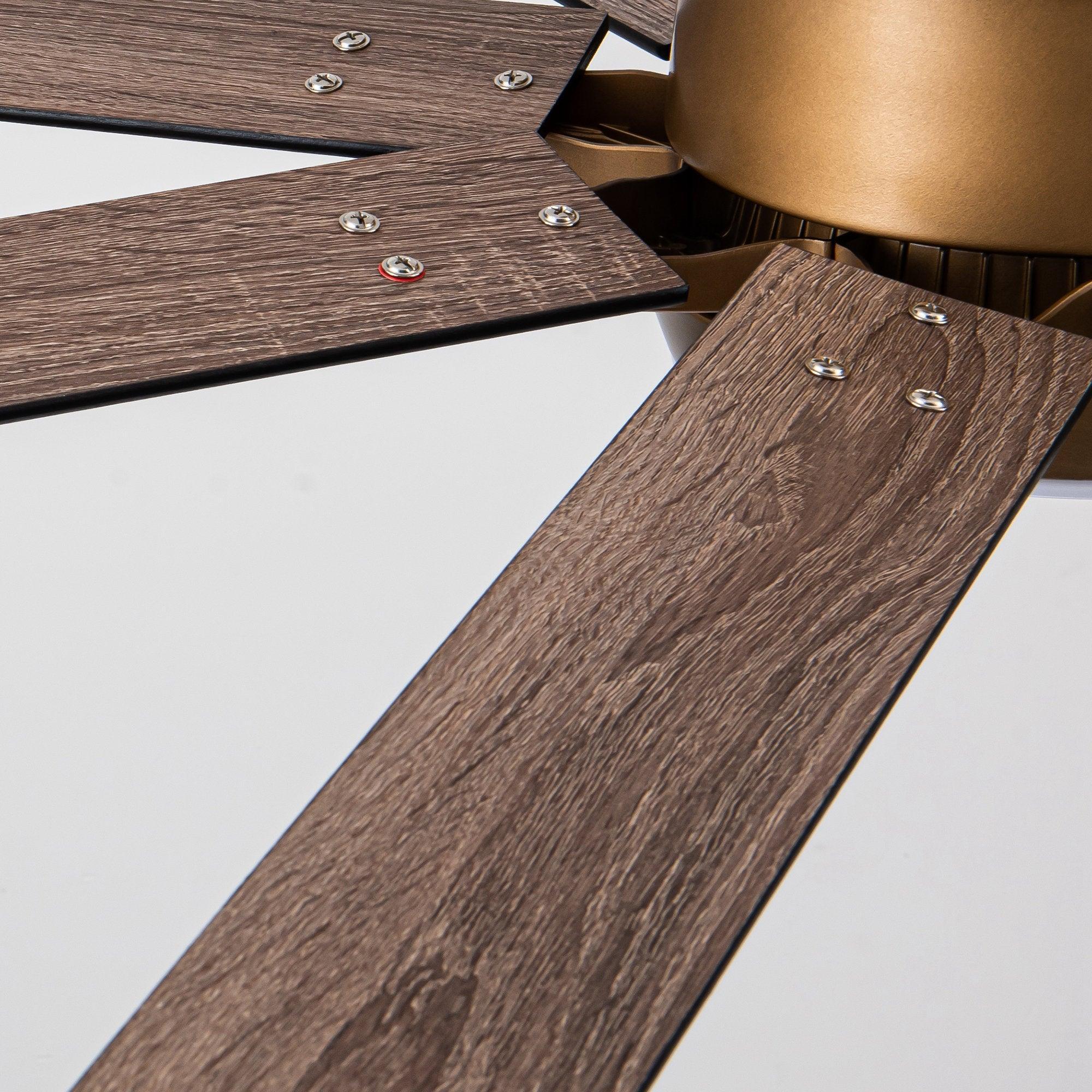 65" Balachandran Industrial Downrod Mount Ceiling Fan with LED Lighting and Remote Control - ParrotUncle