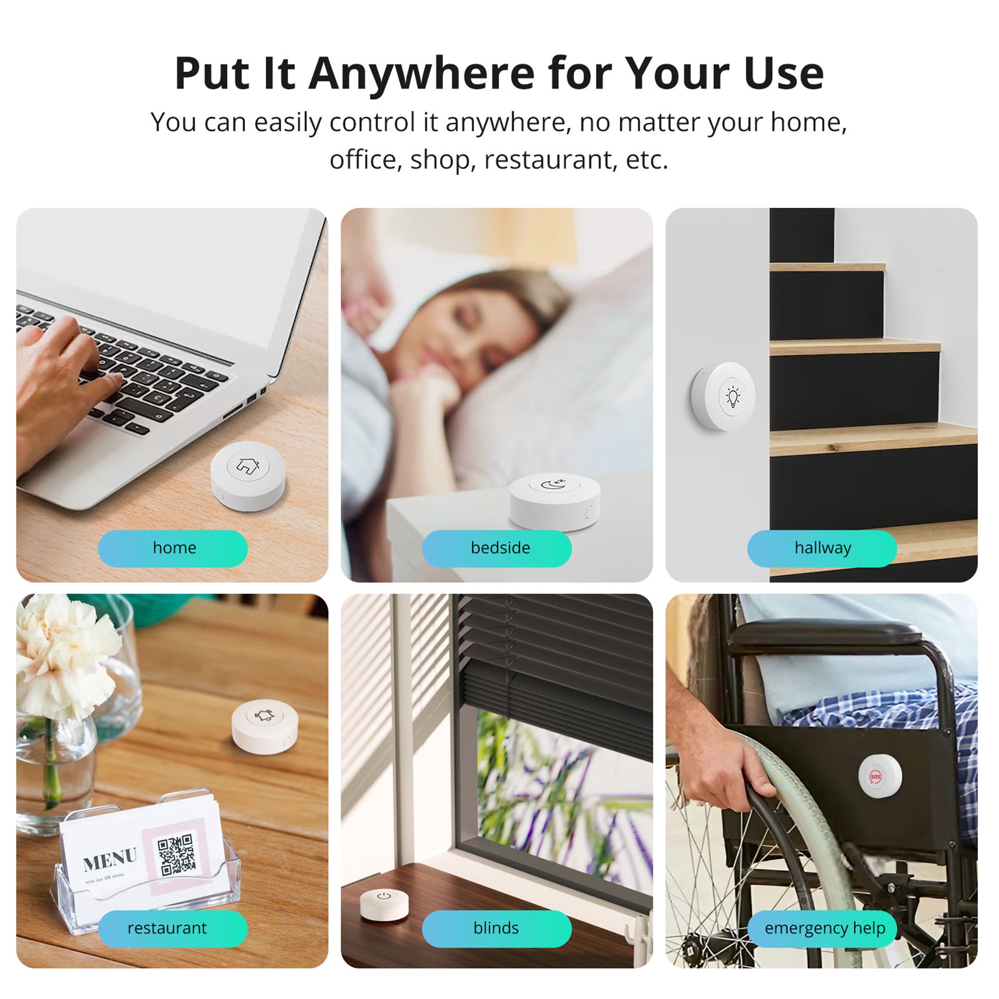 Zigbee Wireless Switch Smart Scene APP Remote Control