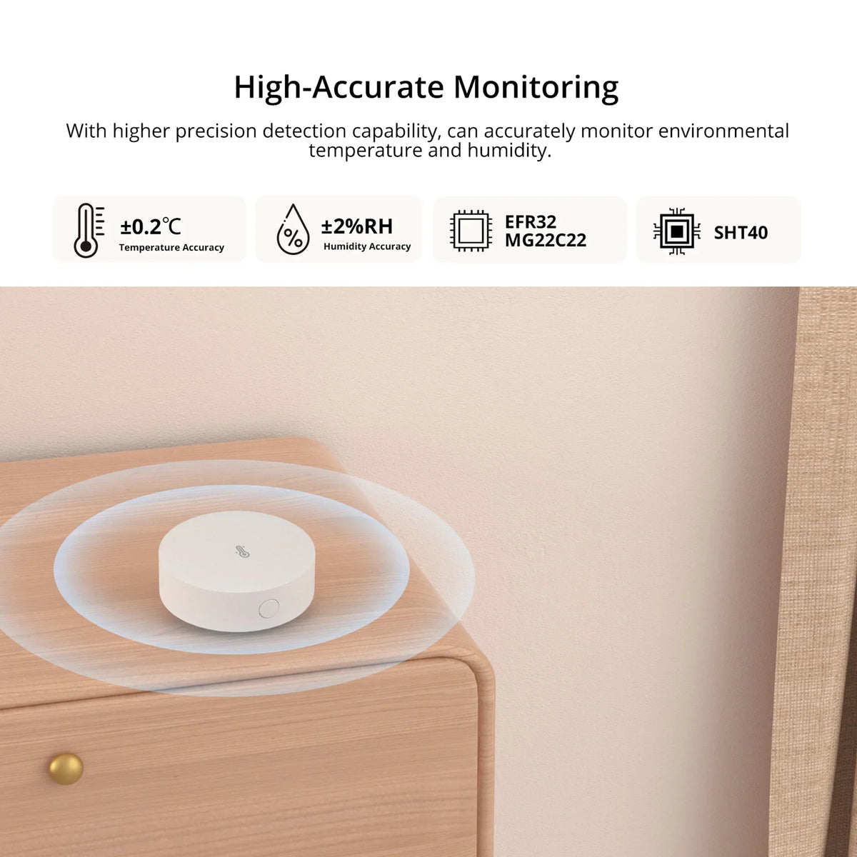 Zigbee High-Accurate Temperature and Humidity Sensor