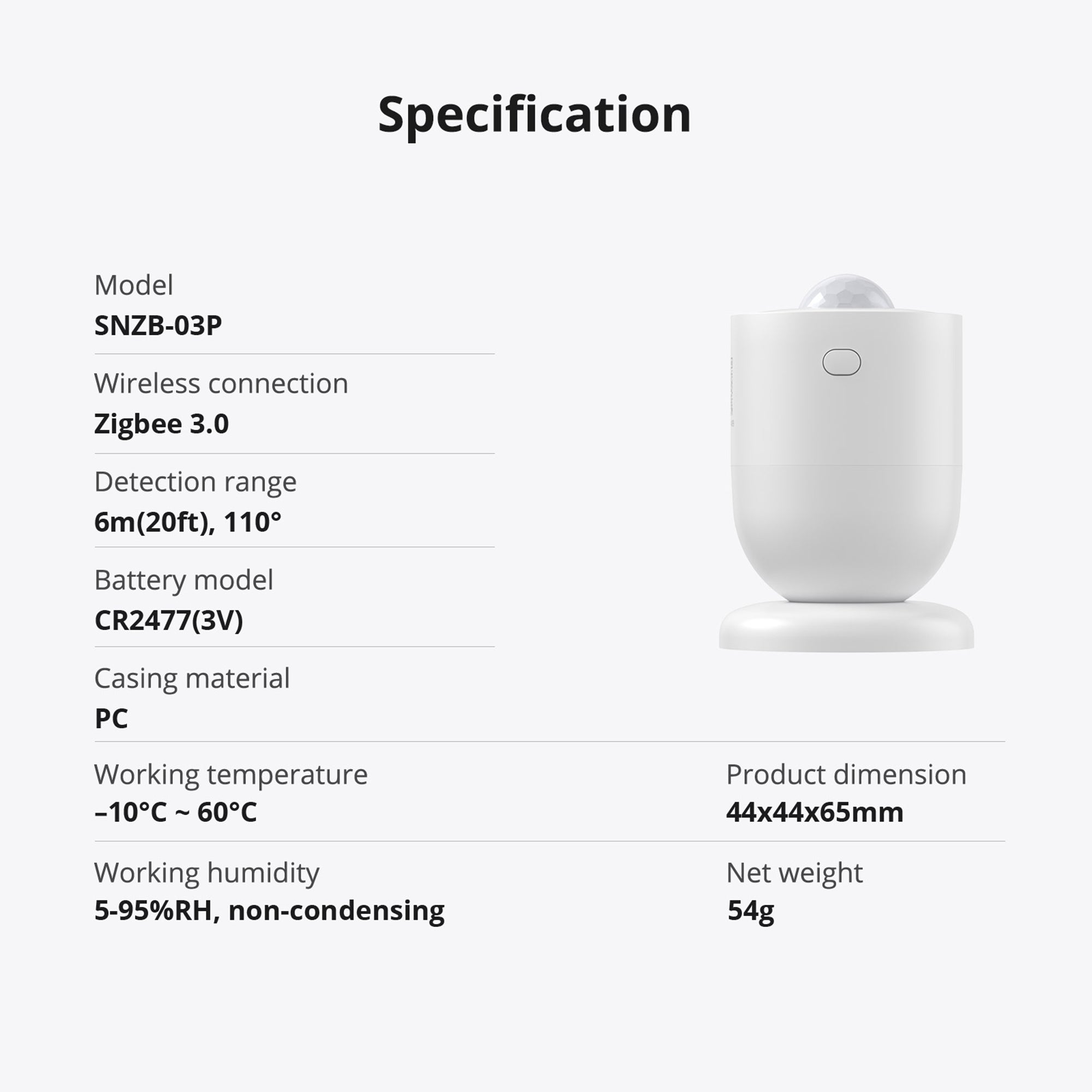 Zigbee Motion Sensor for Smart Home Automation