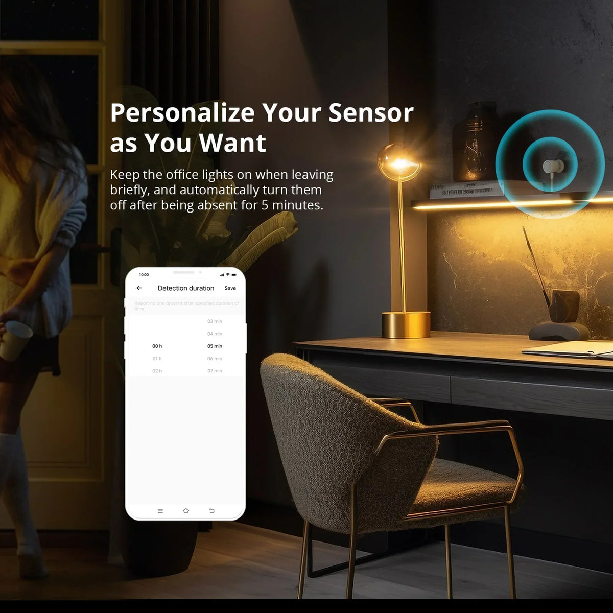 Zigbee Human Presence Sensor with 5.8GHz Radar