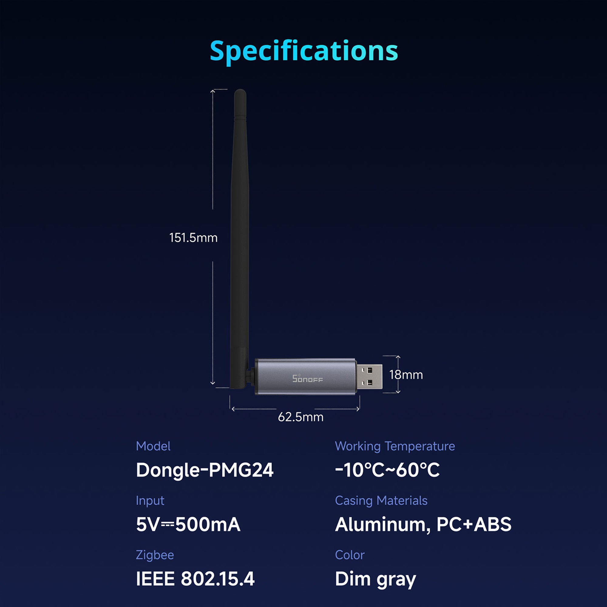Zigbee Thread USB Dongle Plus MG24