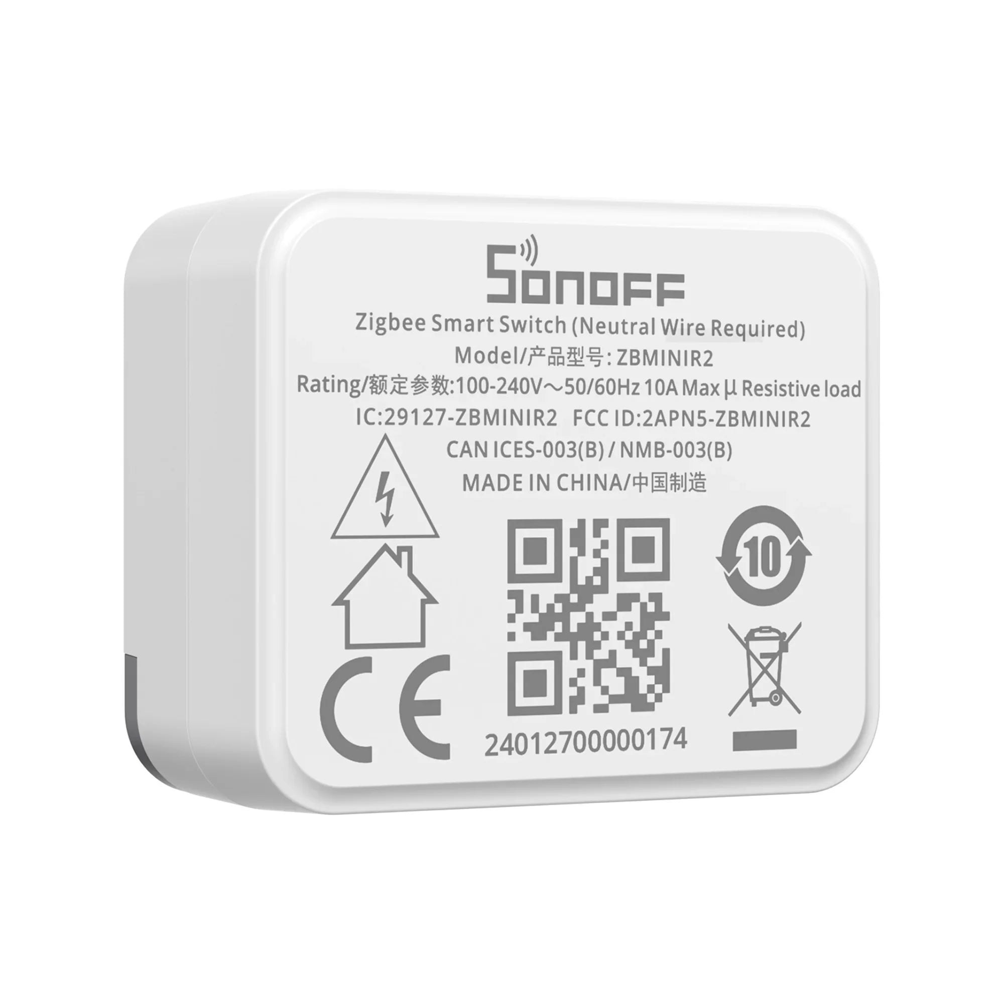 ZBMINI Extreme Zigbee Smart Switch, Neutral Wire Required