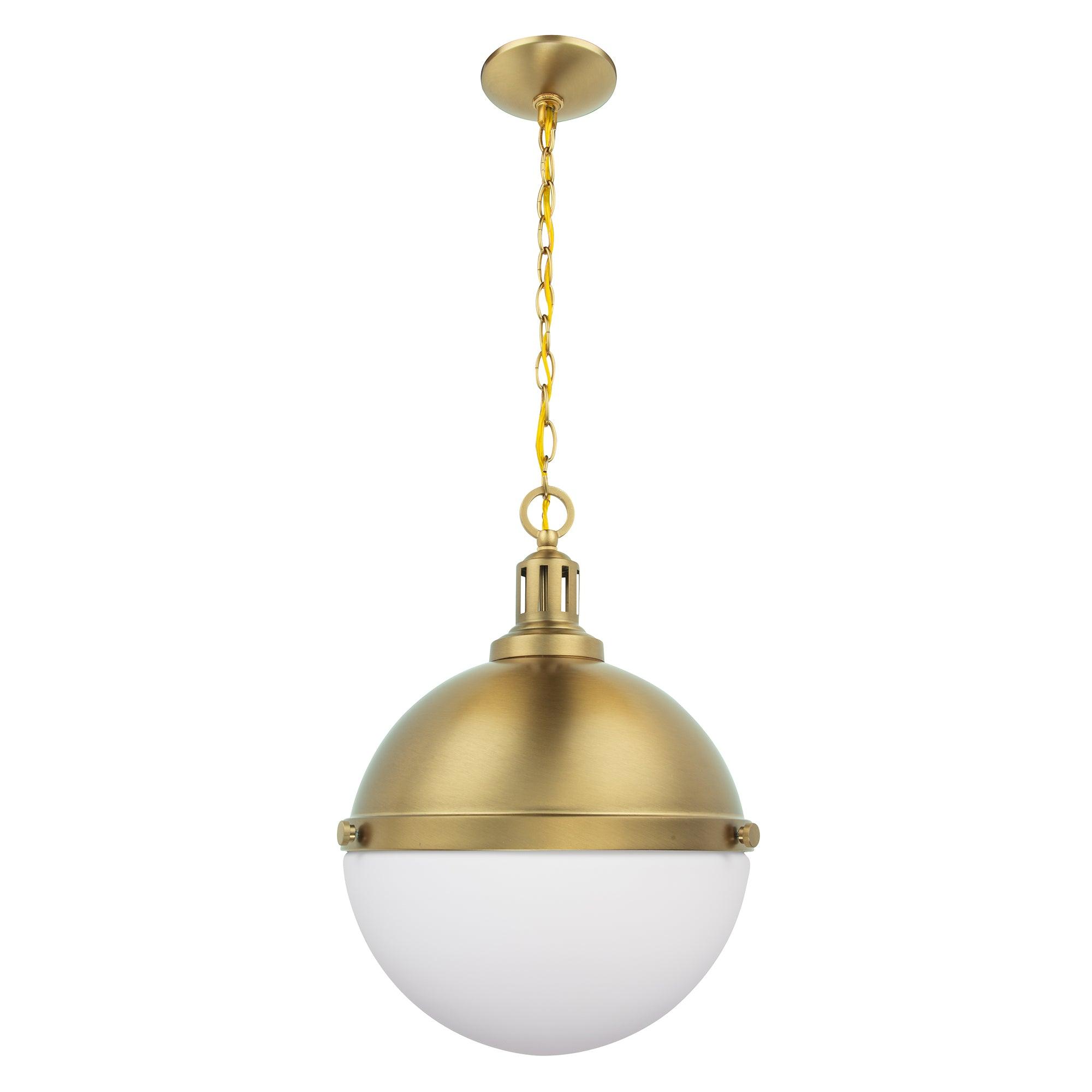 Aaron 12" 2-Light Gold Dimmable Island Pendant Light