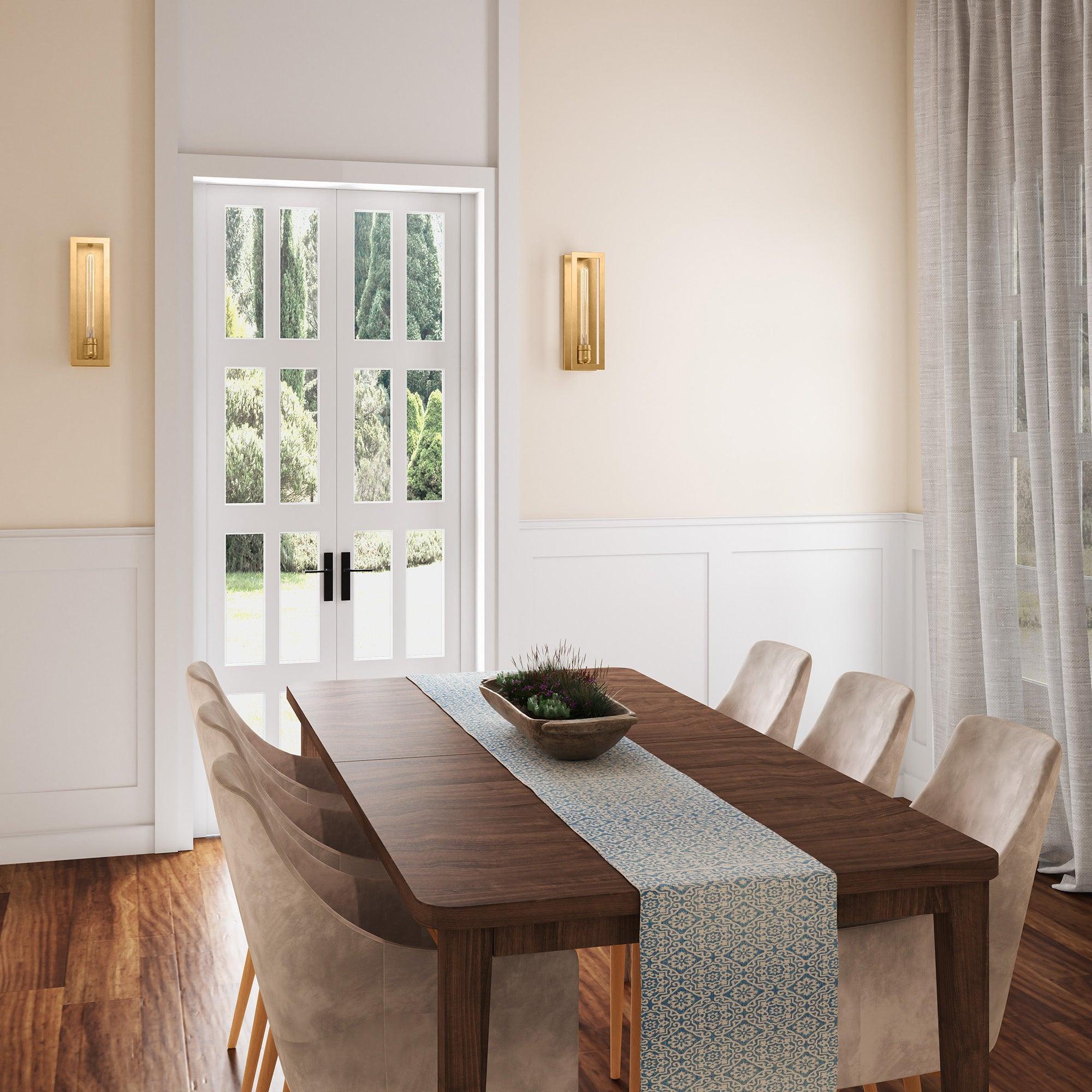 Adelman Gold 1-Light Decorative Dimmable Wall Sconce