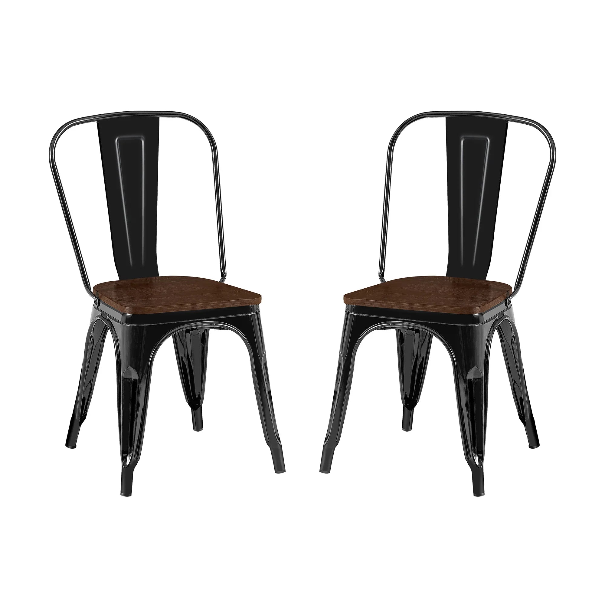 Juego de mesa de comedor de 5 piezas de madera maciza de caucho de 48" de ancho con respaldo de silla en forma de diamante