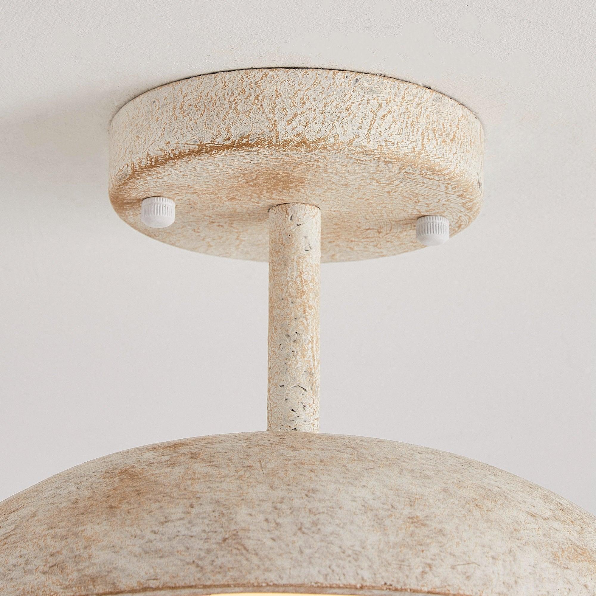 1-Light Iron Farmhouse Flush Mount Ceiling Light