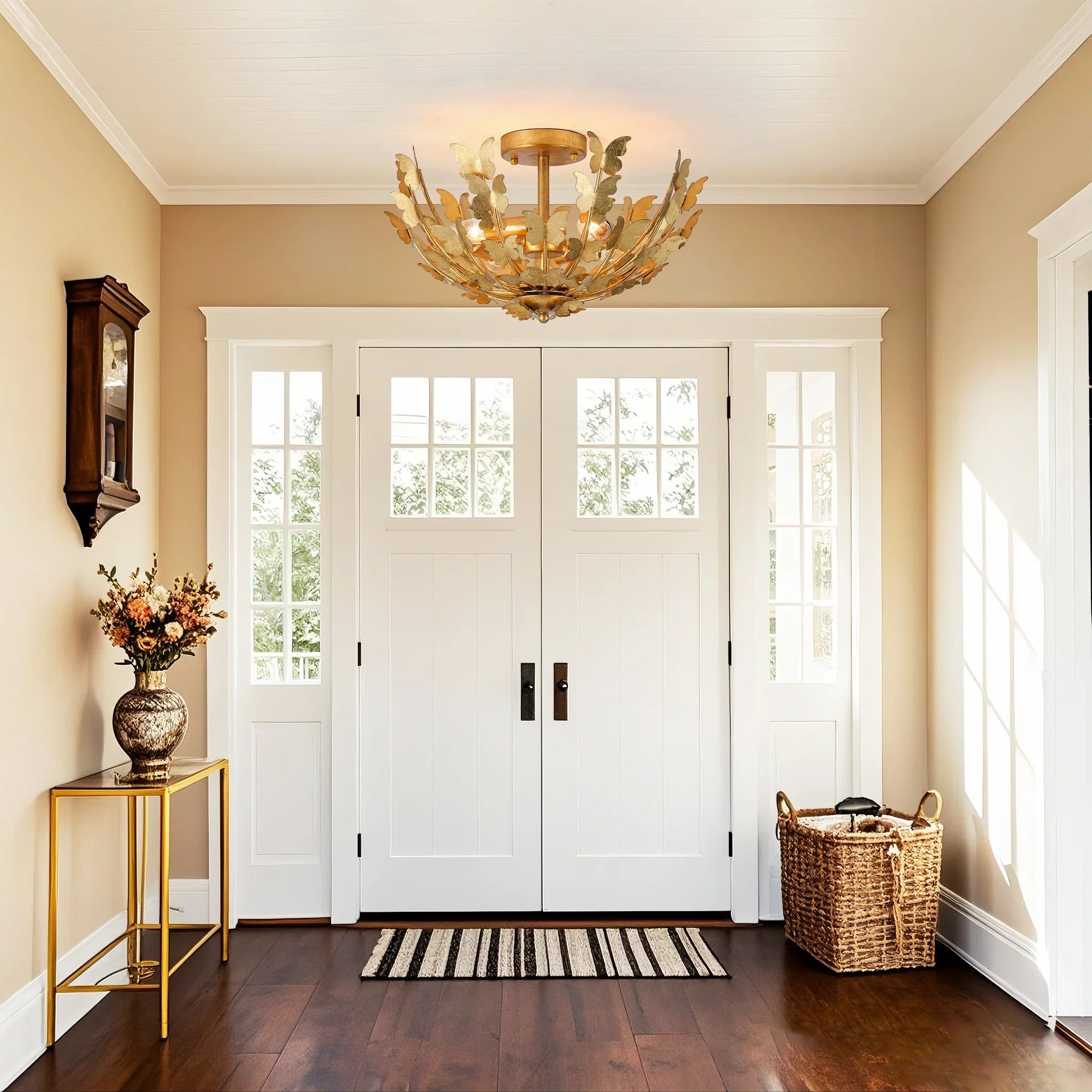 18 Inch Betsy 4-Light Semi-Flush Mount Ceiling Light