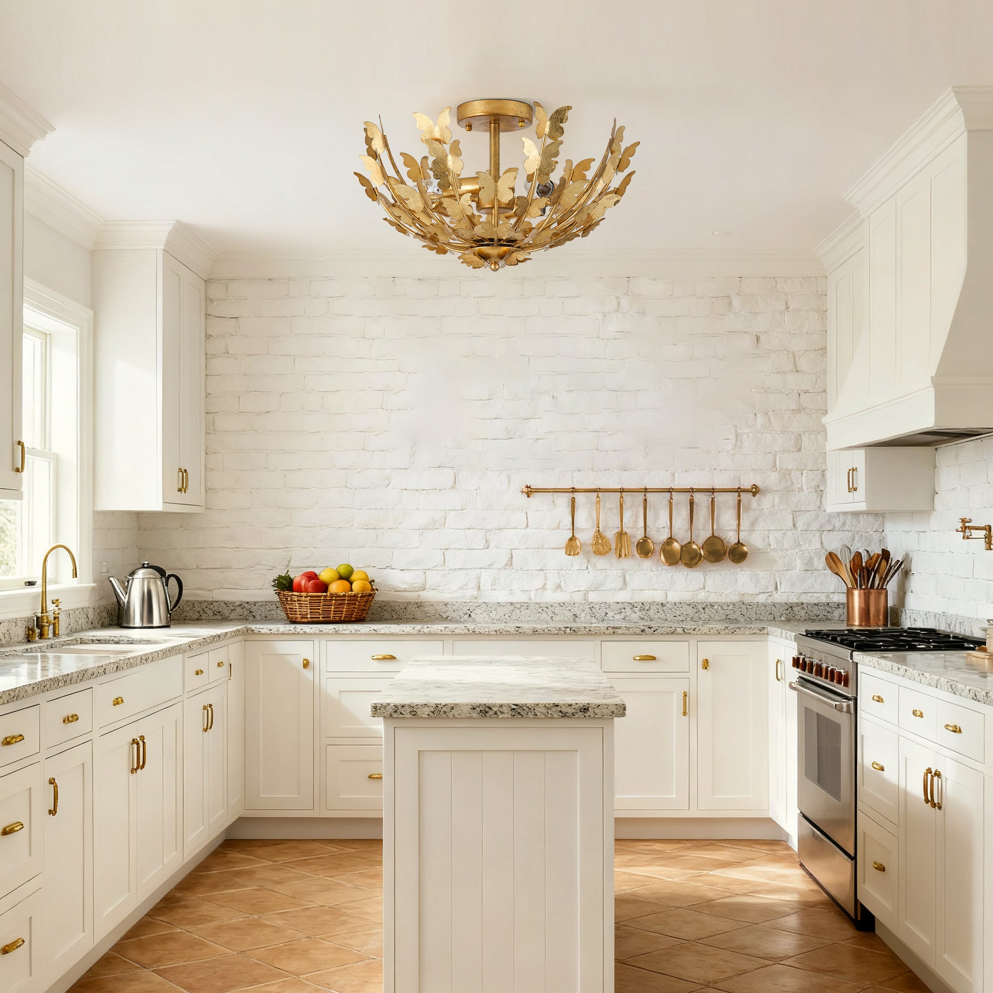 18 Inch Betsy 4-Light Semi-Flush Mount Ceiling Light