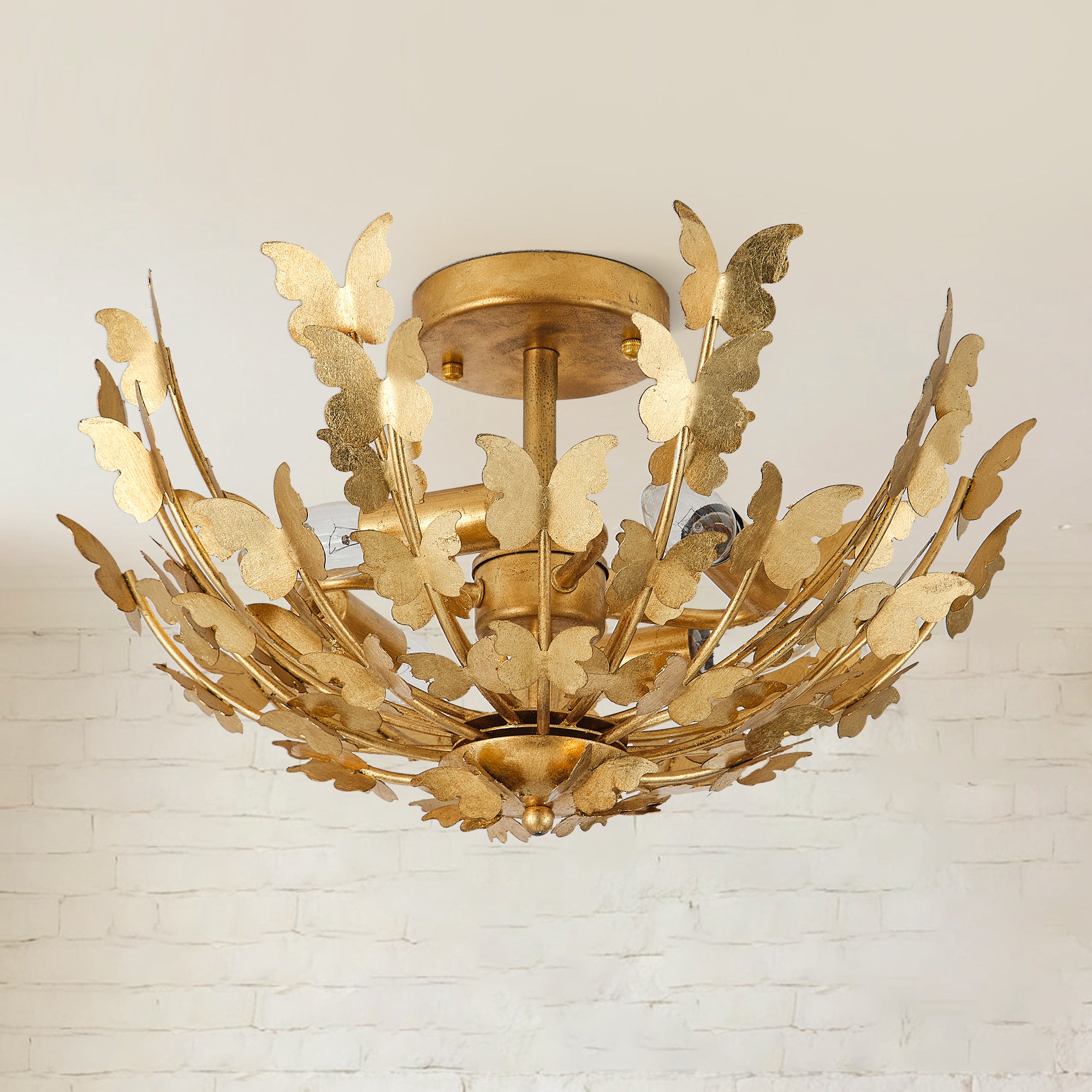 18 Inch Betsy 4-Light Semi-Flush Mount Ceiling Light