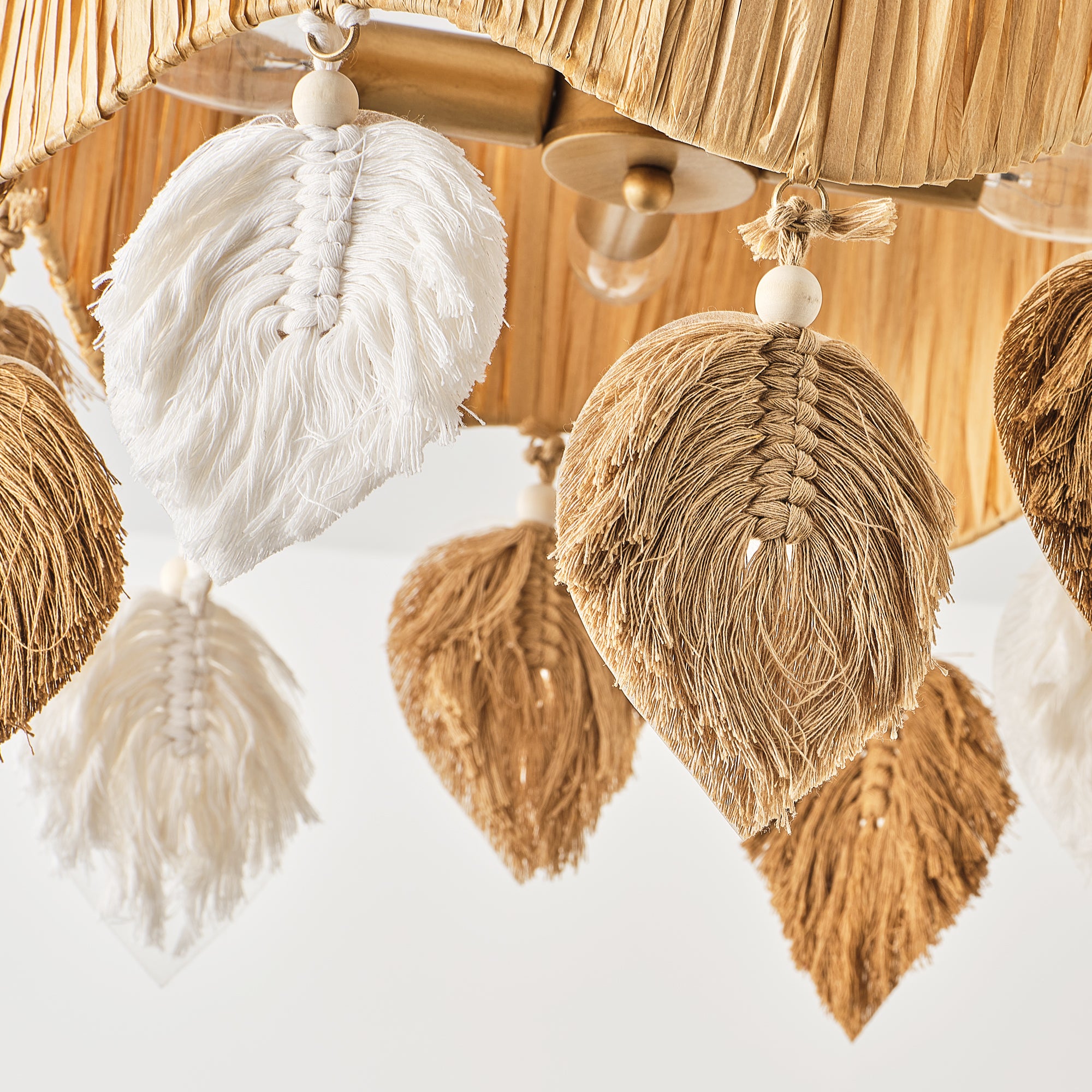 18" Rudolf Golden Bohemian Semi-Flush Mount Ceiling Light