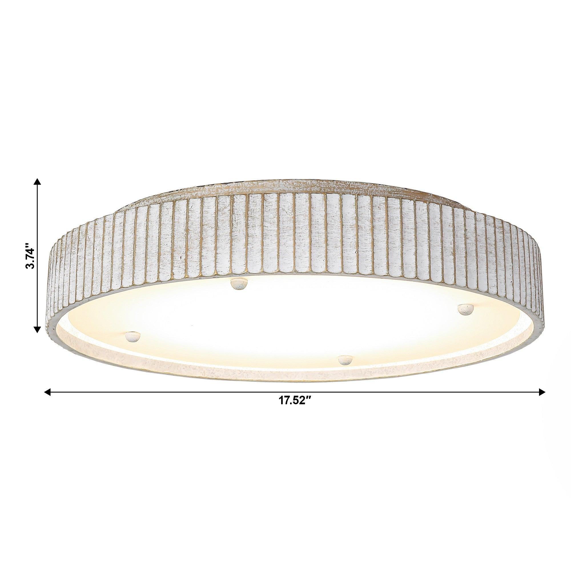 18 Inch White Modern Flush Mount LED Light