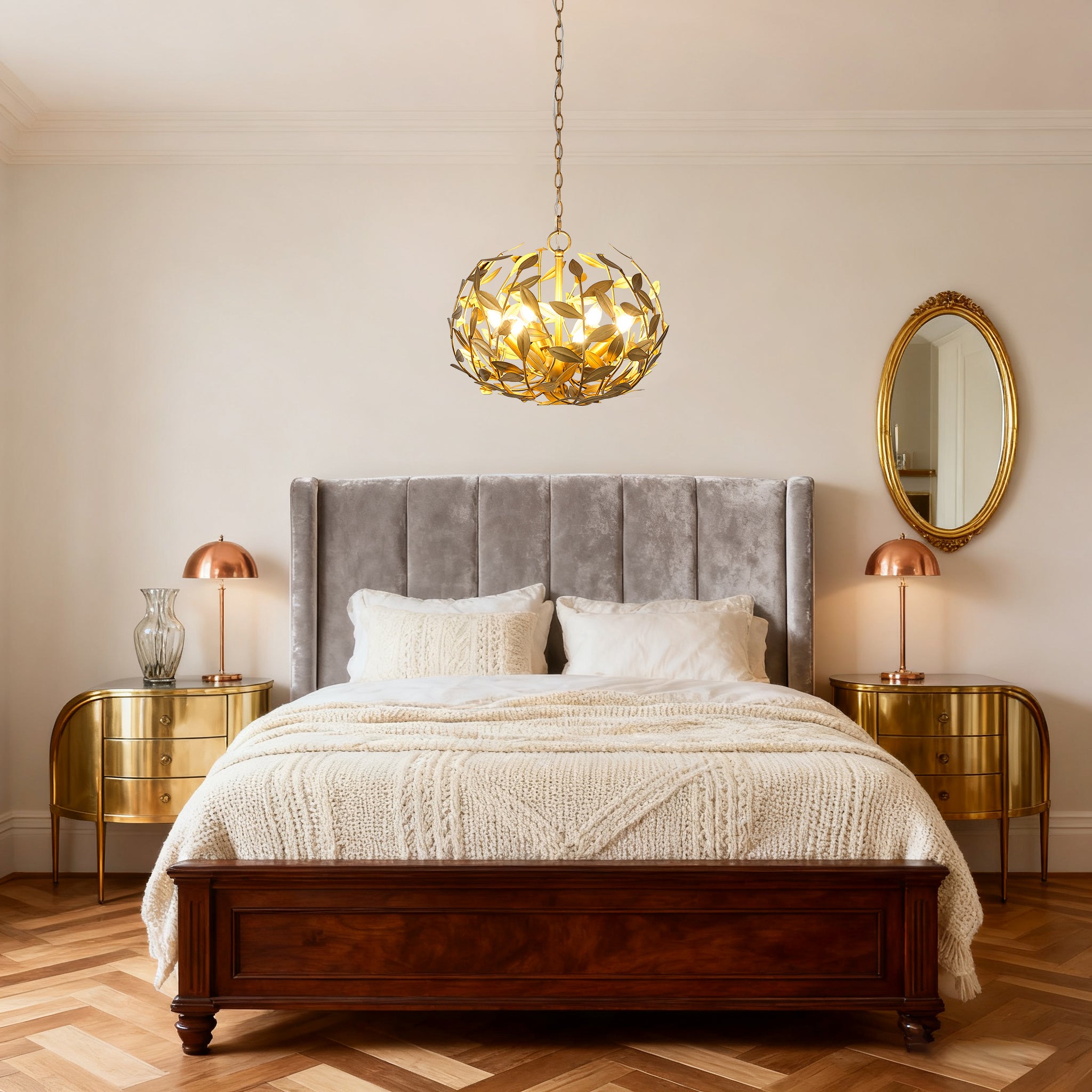 20 Inch Vic 6-Light Golden Chandelier