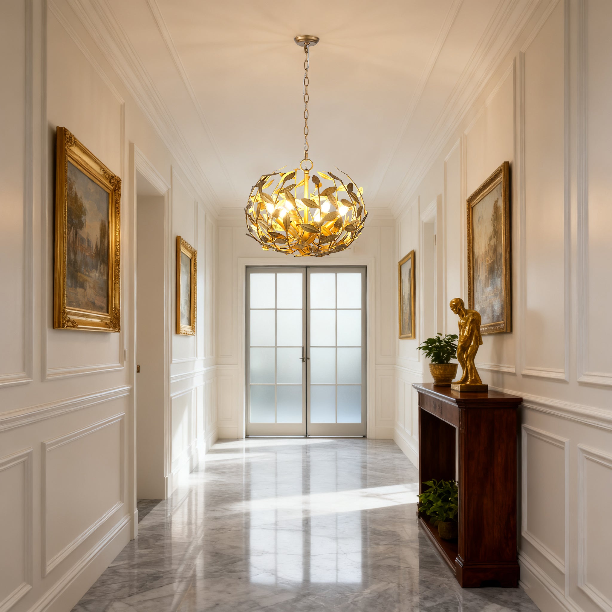 20 Inch Vic 6-Light Golden Chandelier