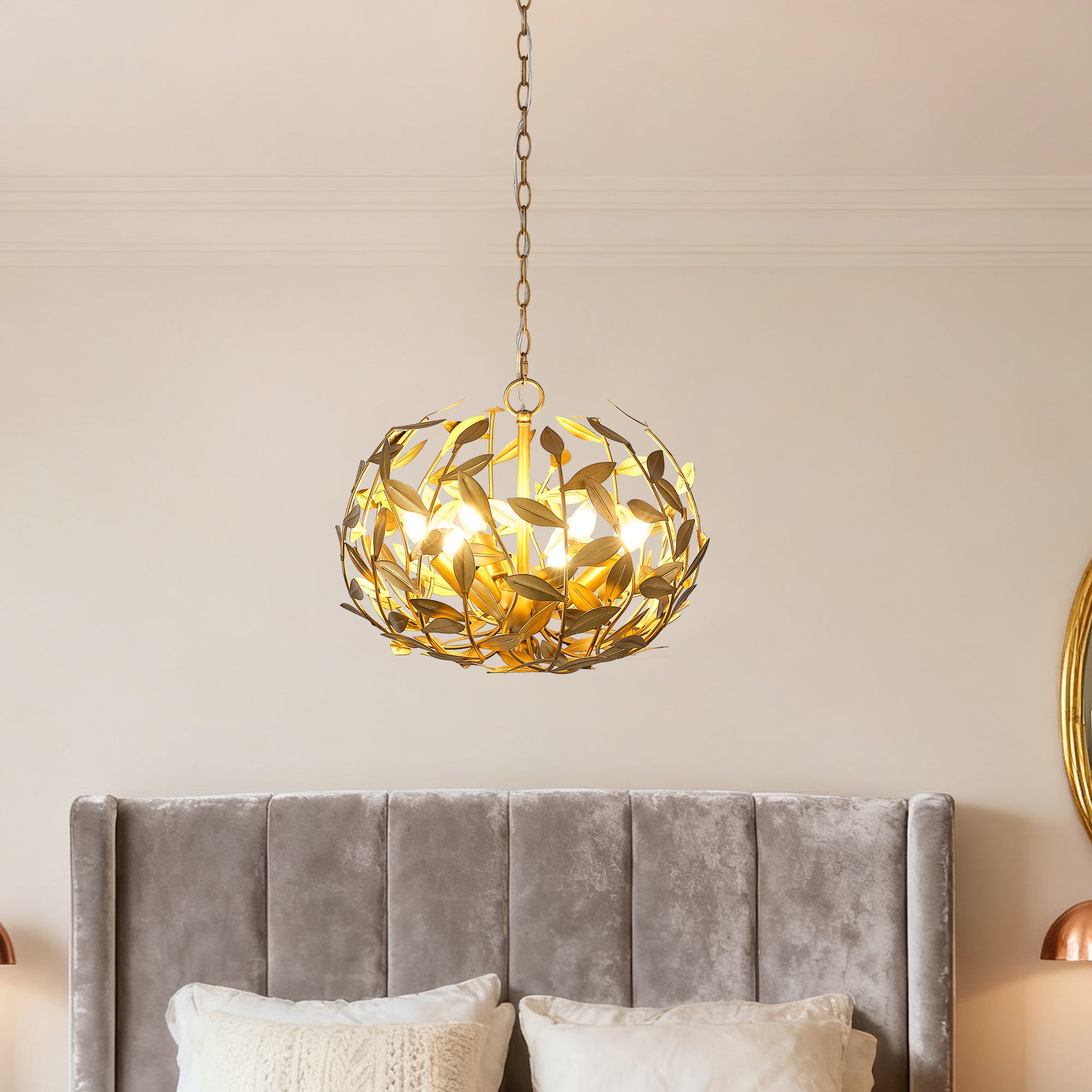 20 Inch Vic 6-Light Golden Chandelier