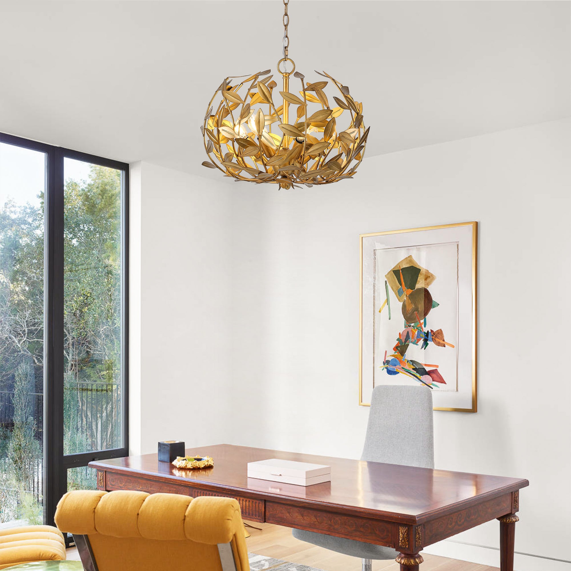 20 Inch Vic 6-Light Golden Chandelier