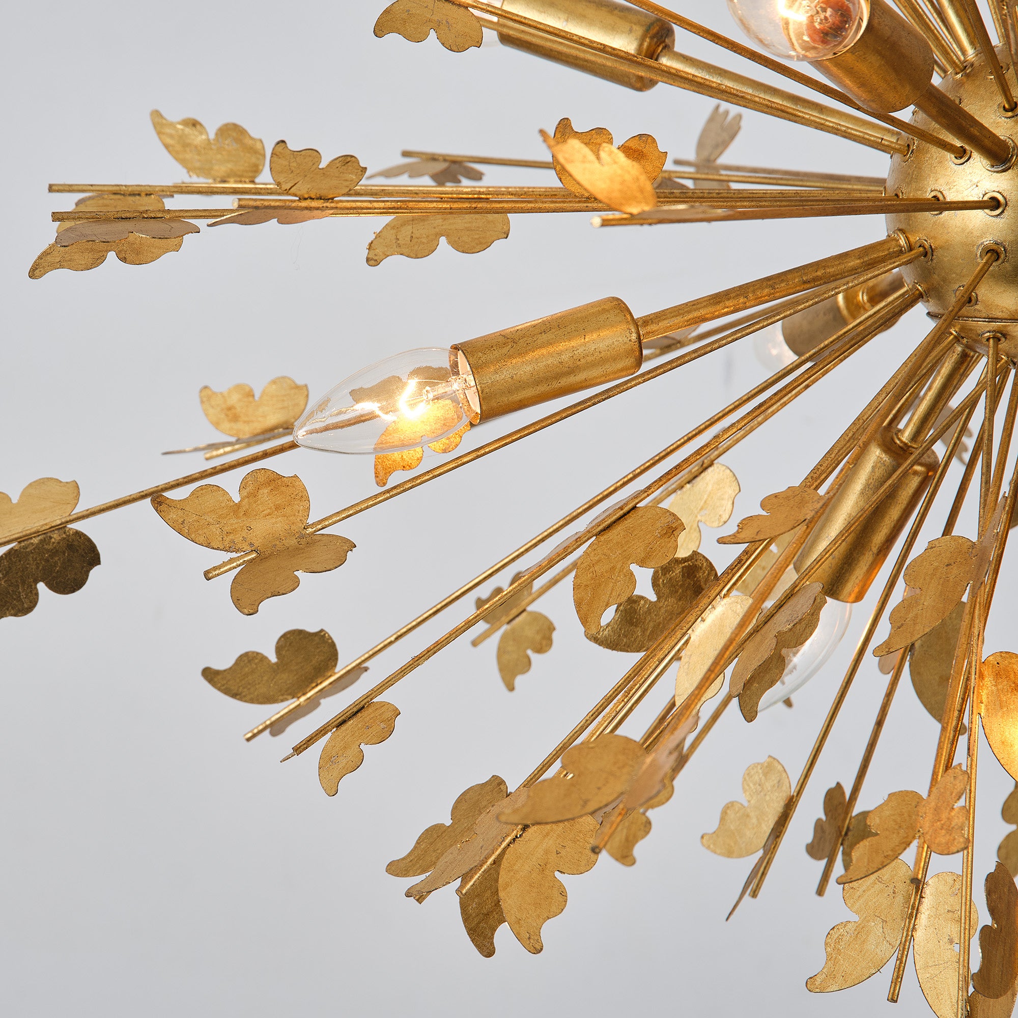 35 Inch Lydia 14-Light Golden Chandelier