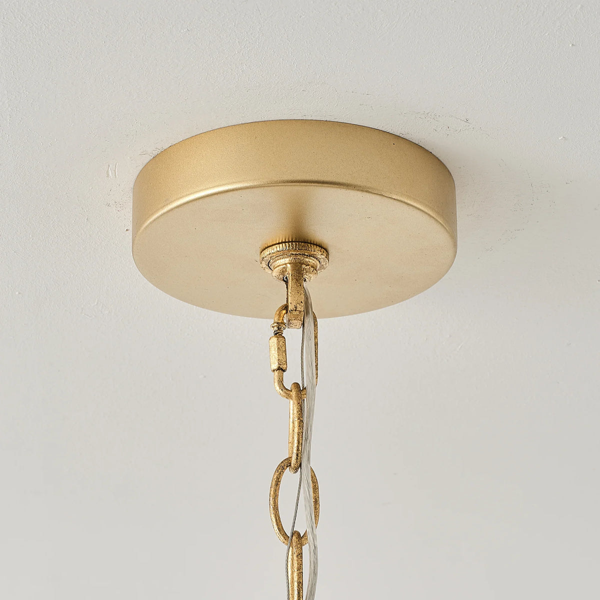 Arvin 7-Light Golden Botanical Flower Petal Chandelier