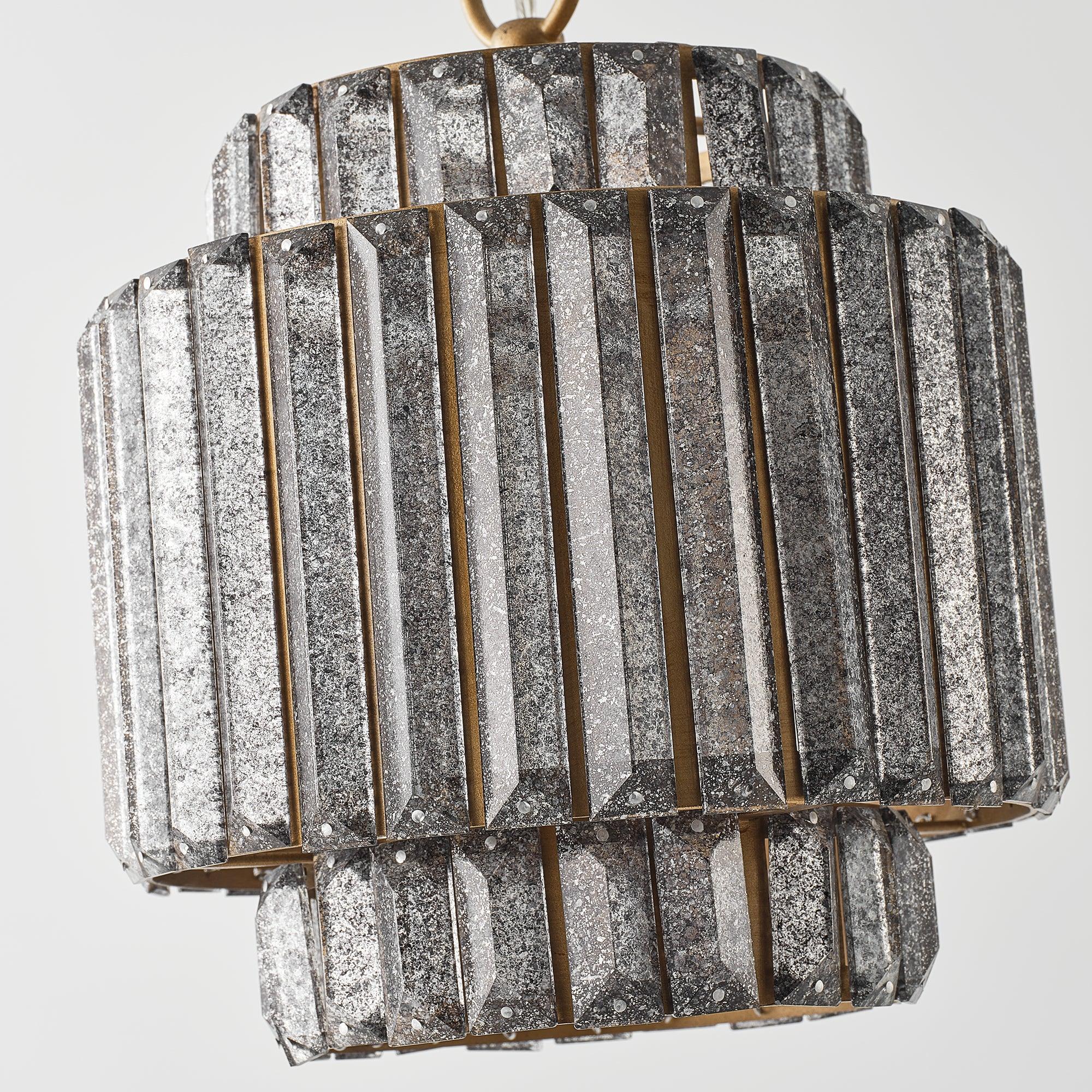 10" Rupert Golden Crystal Island Pendant Light