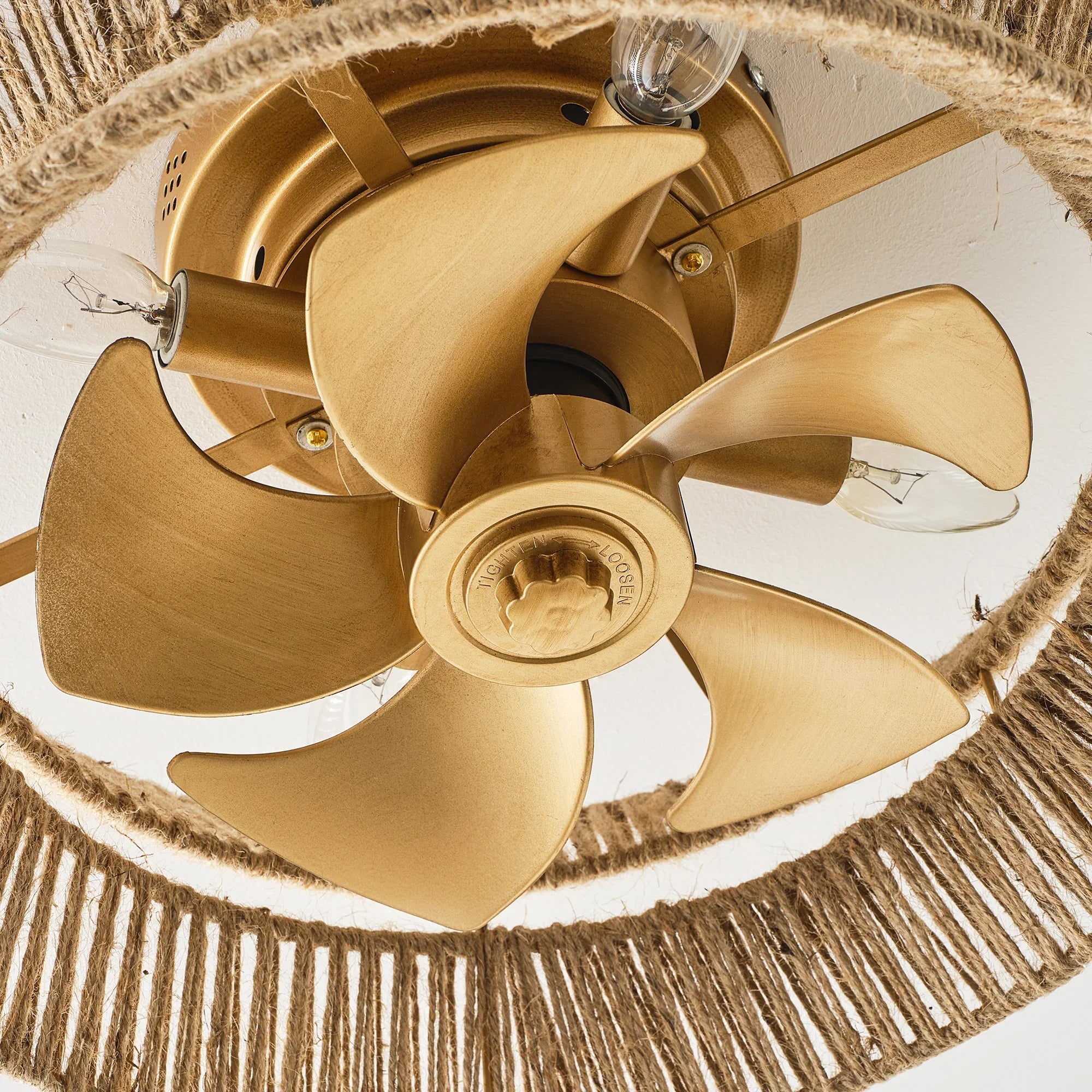 18" Reuben Bohemian Flush Mount Ceiling Fan with Light