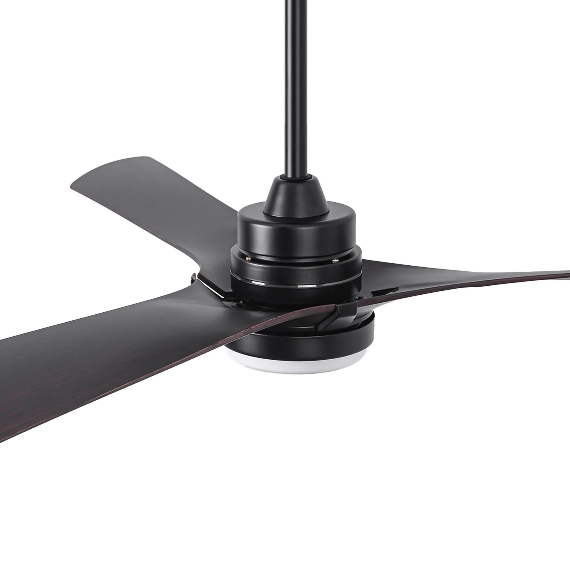 52 Inch Ivy Industrial Downrod Mount LED Ceiling Fan with Remote Control
