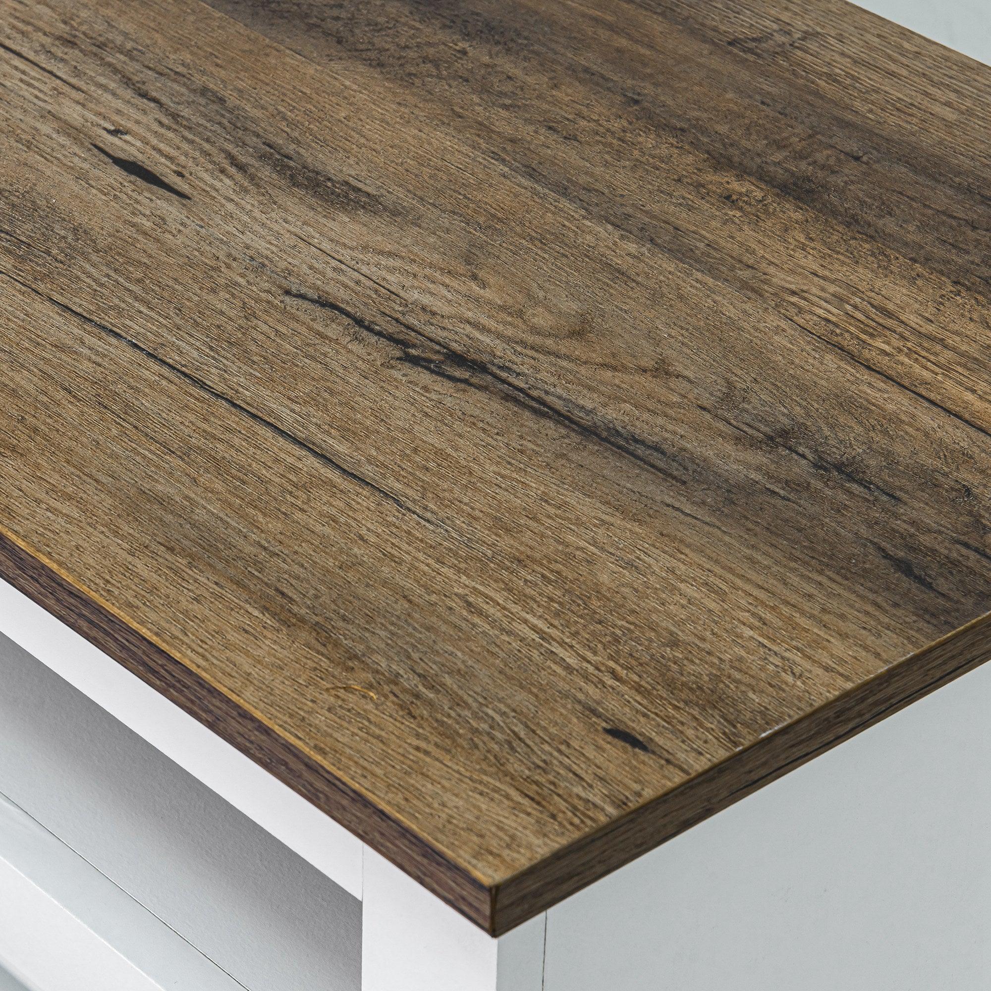 Mueble de TV estilo granja de 68" con chimenea eléctrica con abertura de inserción de 23"