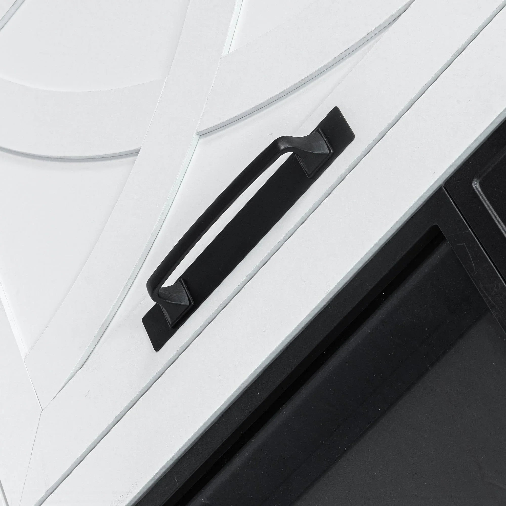 Mueble de TV rústico de 58" con chimenea eléctrica de 18" para sala de estar