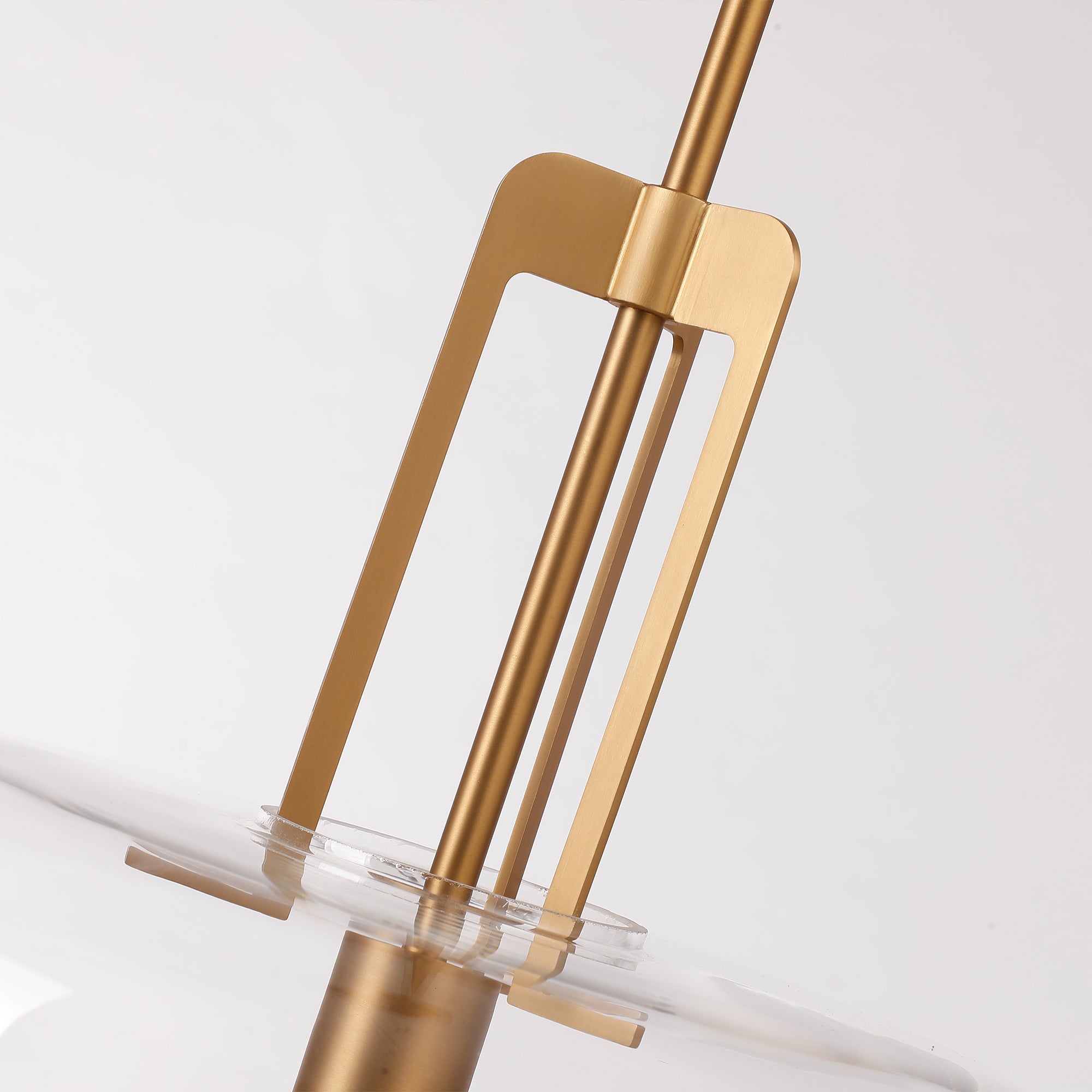 15" Toby Modern 1-Light Brushed Brass Island Pendant Light