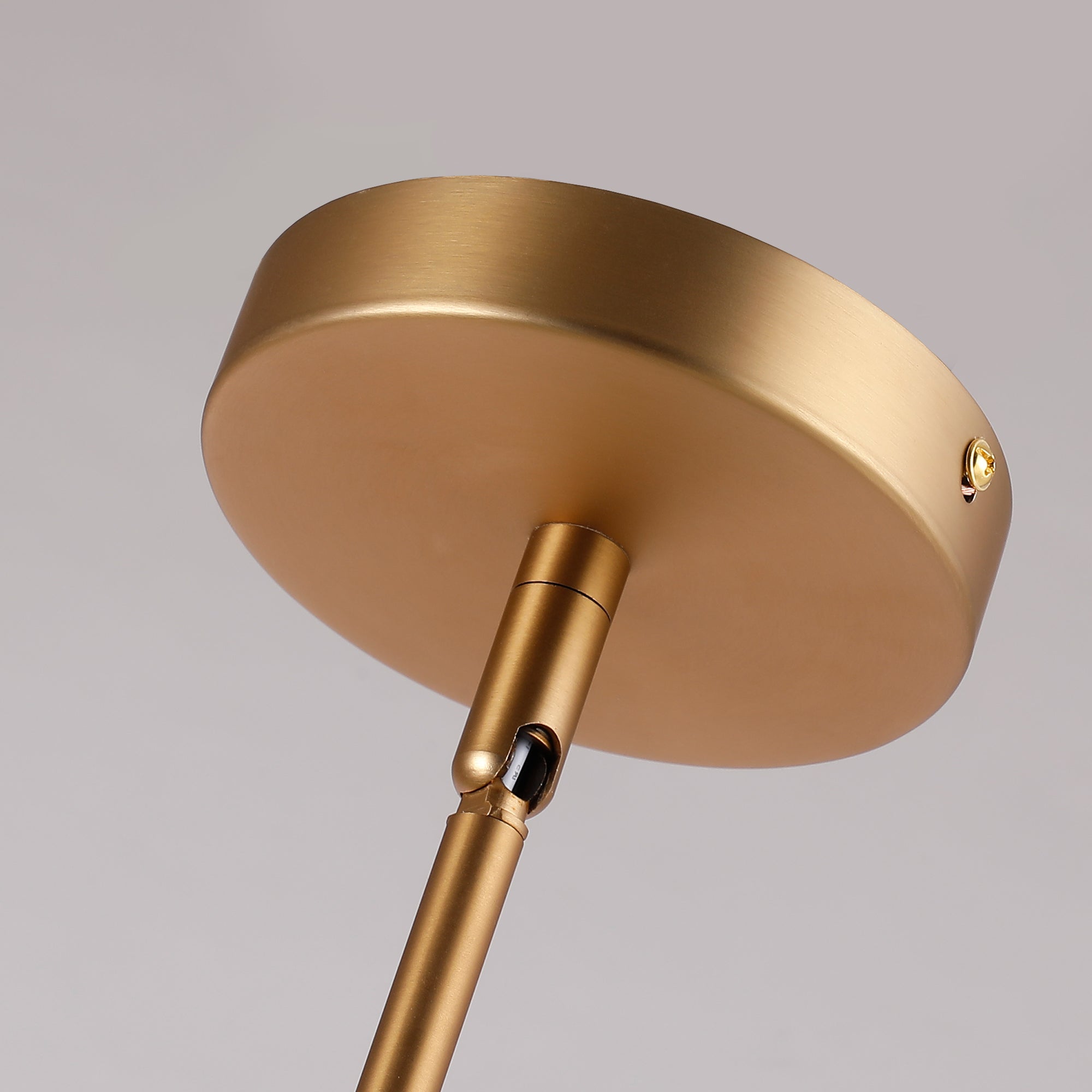 15" Toby Modern 1-Light Brushed Brass Island Pendant Light