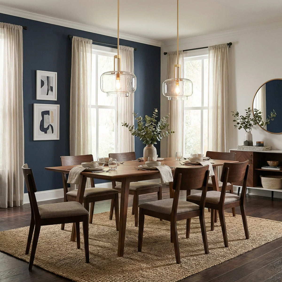 15" Toby Modern 1-Light Brushed Brass Island Pendant Light