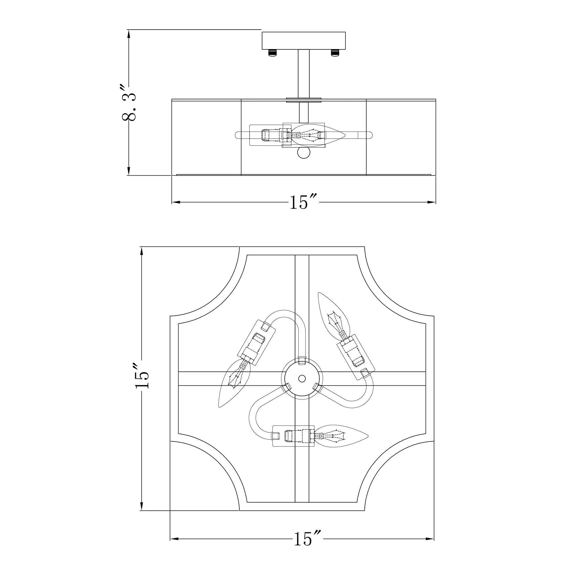 Luz de techo LED de montaje empotrado