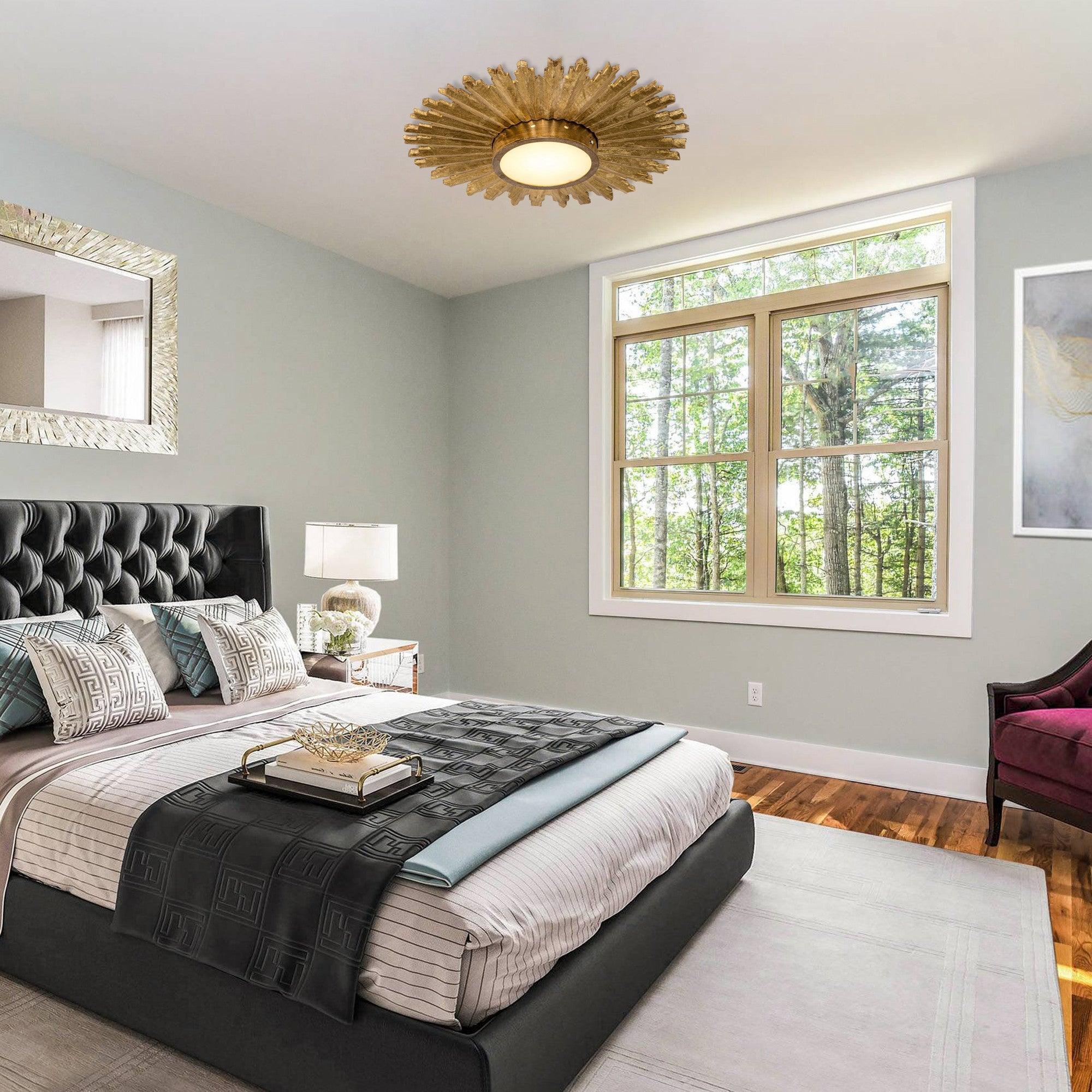 Iluminación LED empotrada Golden Sunburst