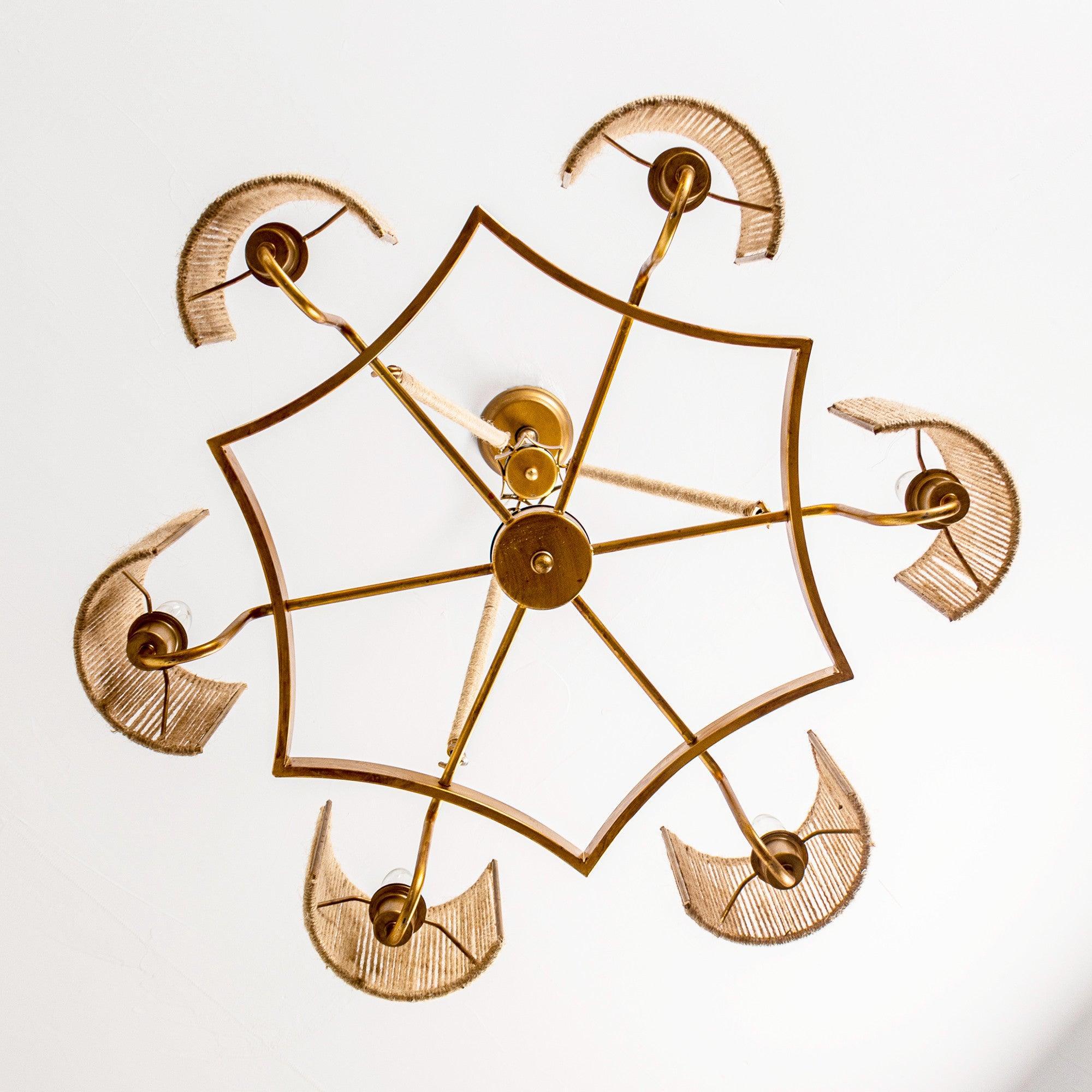 6-Light Farmhouse Bedroom Island Pendant Lighting